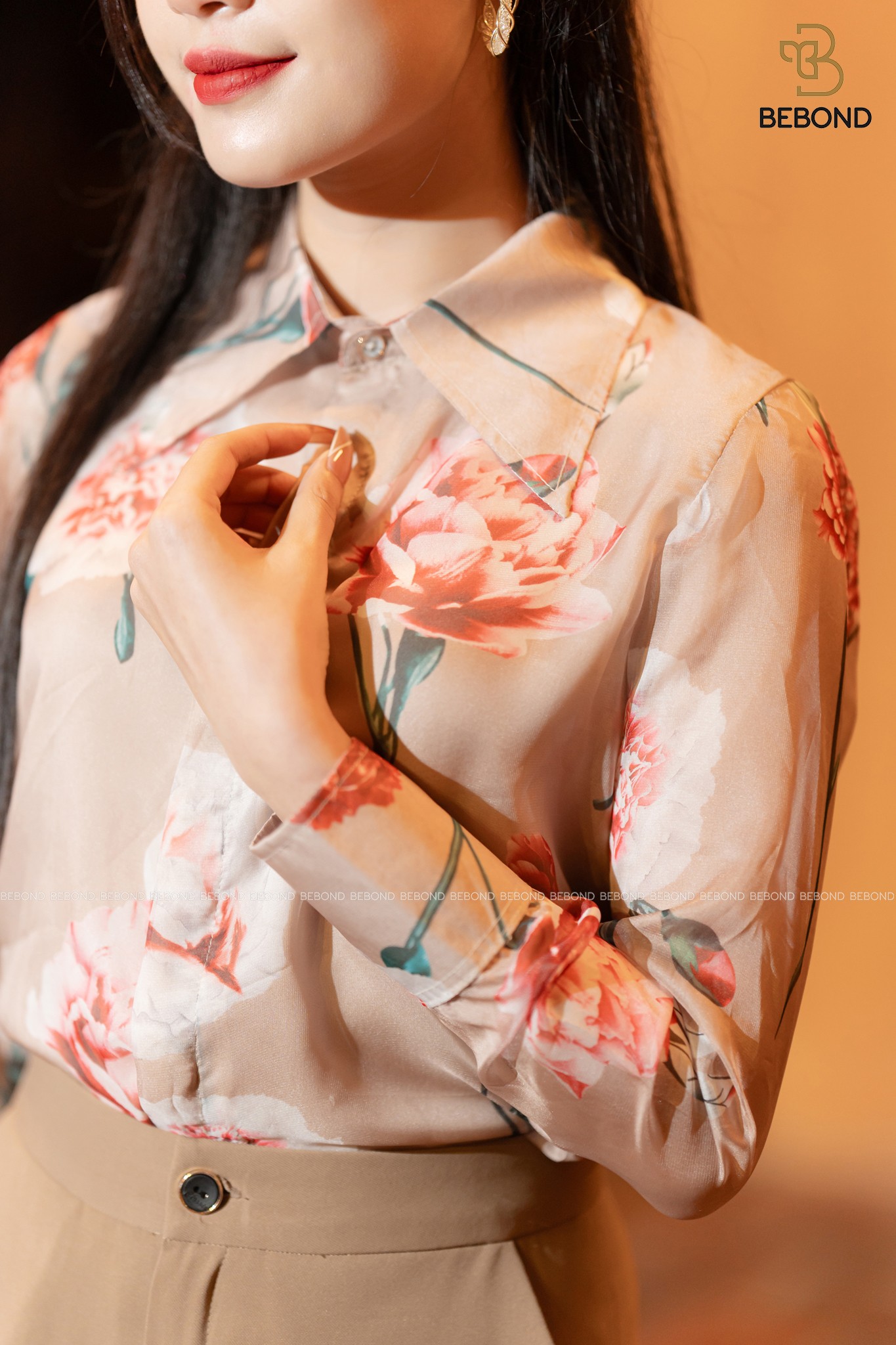 Set Áo Sơ mi ZENA hoa- Quần HELEN_thumbnail_5