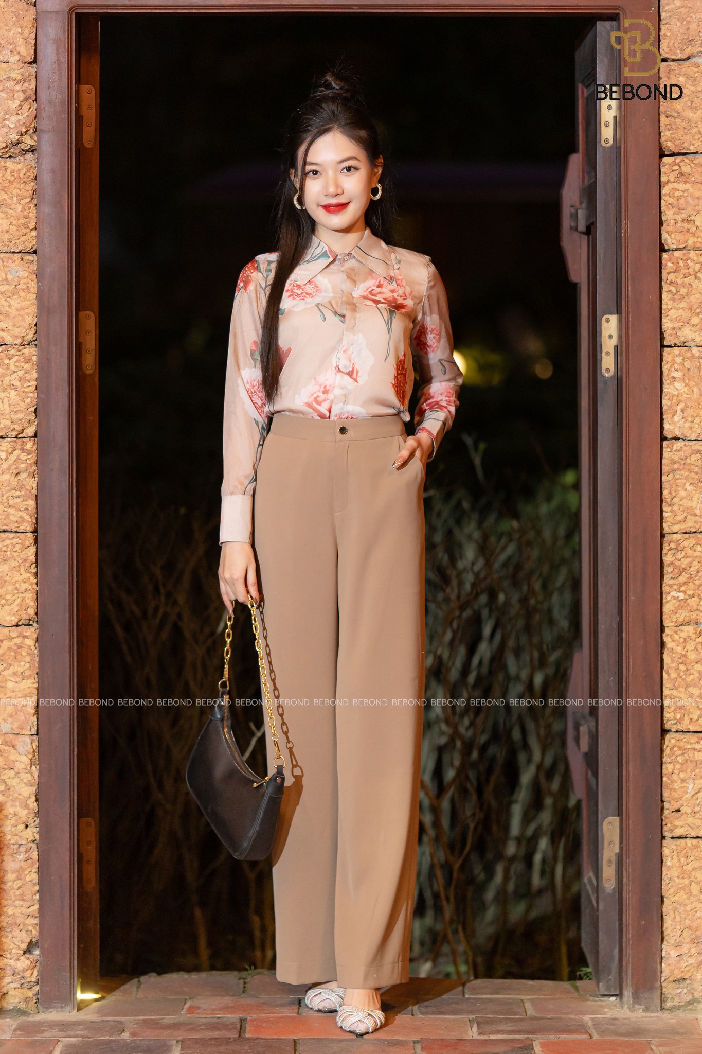 Set Áo Sơ mi ZENA hoa- Quần HELEN_thumbnail_0