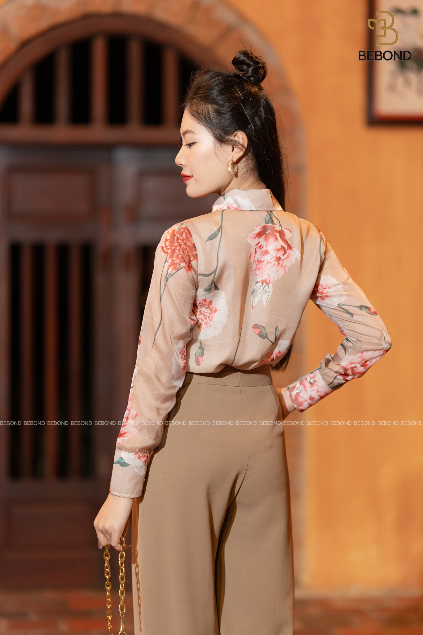 Set Áo Sơ mi ZENA hoa- Quần HELEN_thumbnail_2