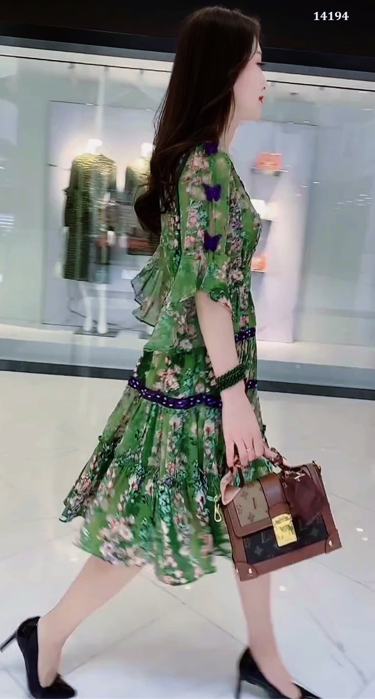 14194-Đầm voan xòe tay lở viền ren xếp tầng (voan, lót)_thumbnail_2