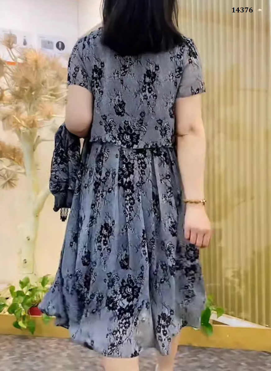 14576-Đầm xòe giả kiểu rời cổ  kết nút tàu (voan, lót)_thumbnail_3