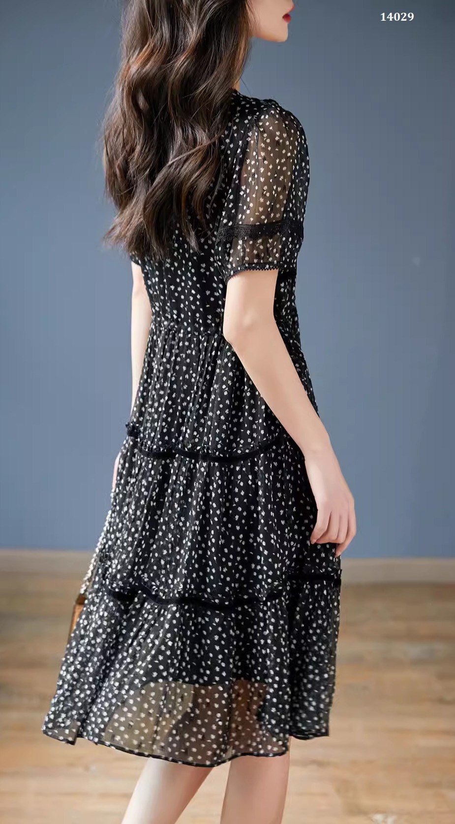 14029-Đầm voan họa tiết tim nhí, cổ tim nhấn viền tầng (voan,viền ren)FREESHIP_thumbnail_1