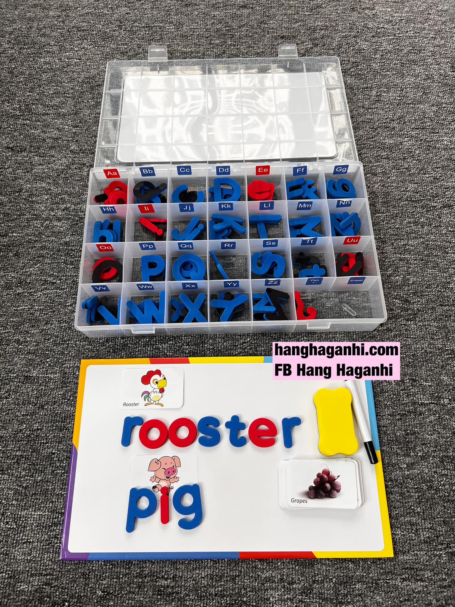 Bảng 104 chữ cái nam châm