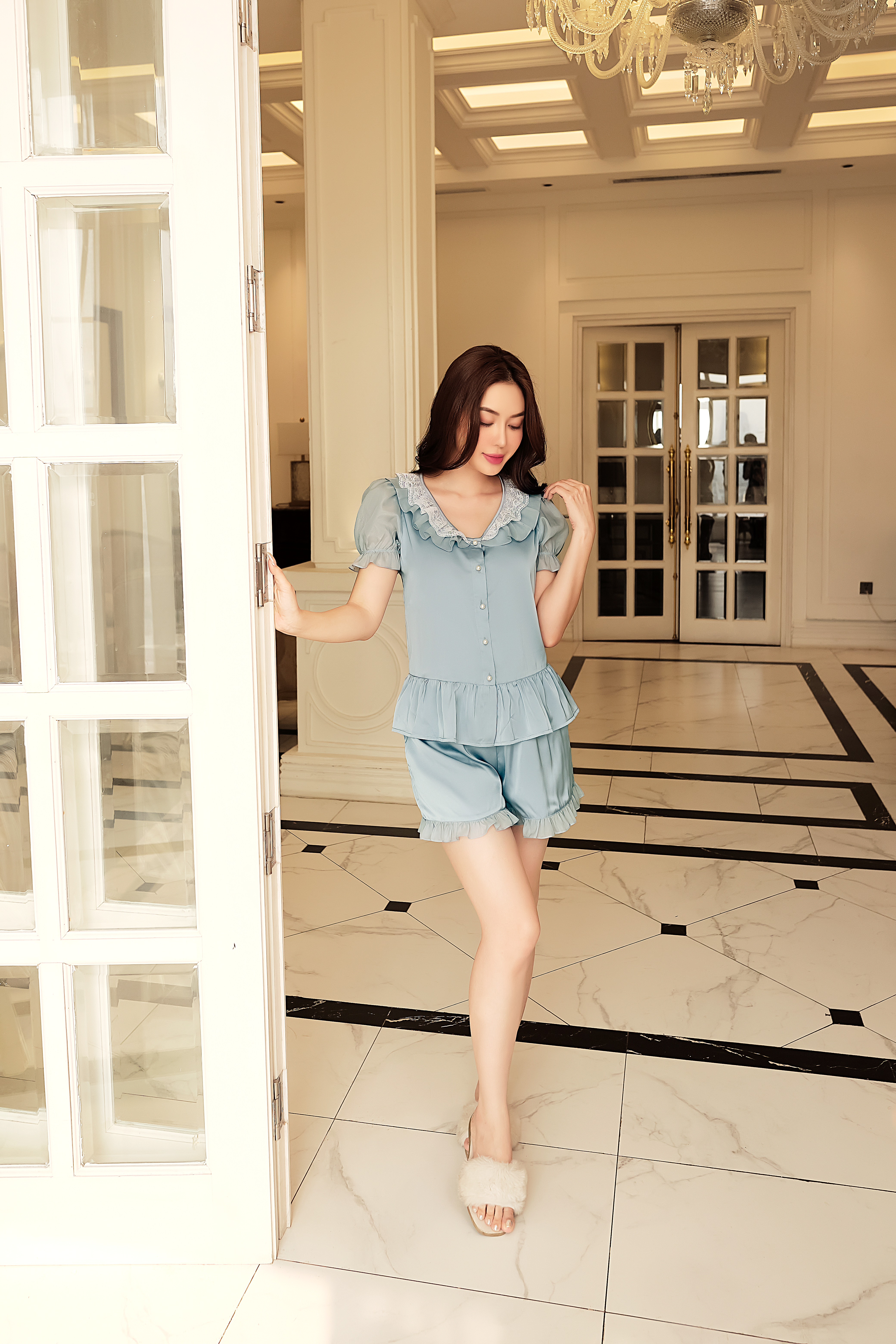 Bộ ngủ áo cộc tay, quần cộc BN484_thumbnail_2