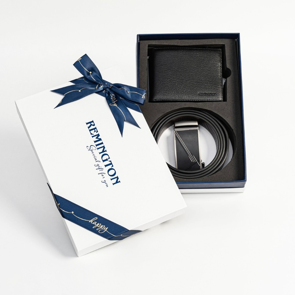 Set thắt lưng ví nam fullbox chính hãng Remington Ralp in free 3 ảnh và tặng kèm hộp, túi giấy làm quà tặng ny hoặc bố_thumbnail_1