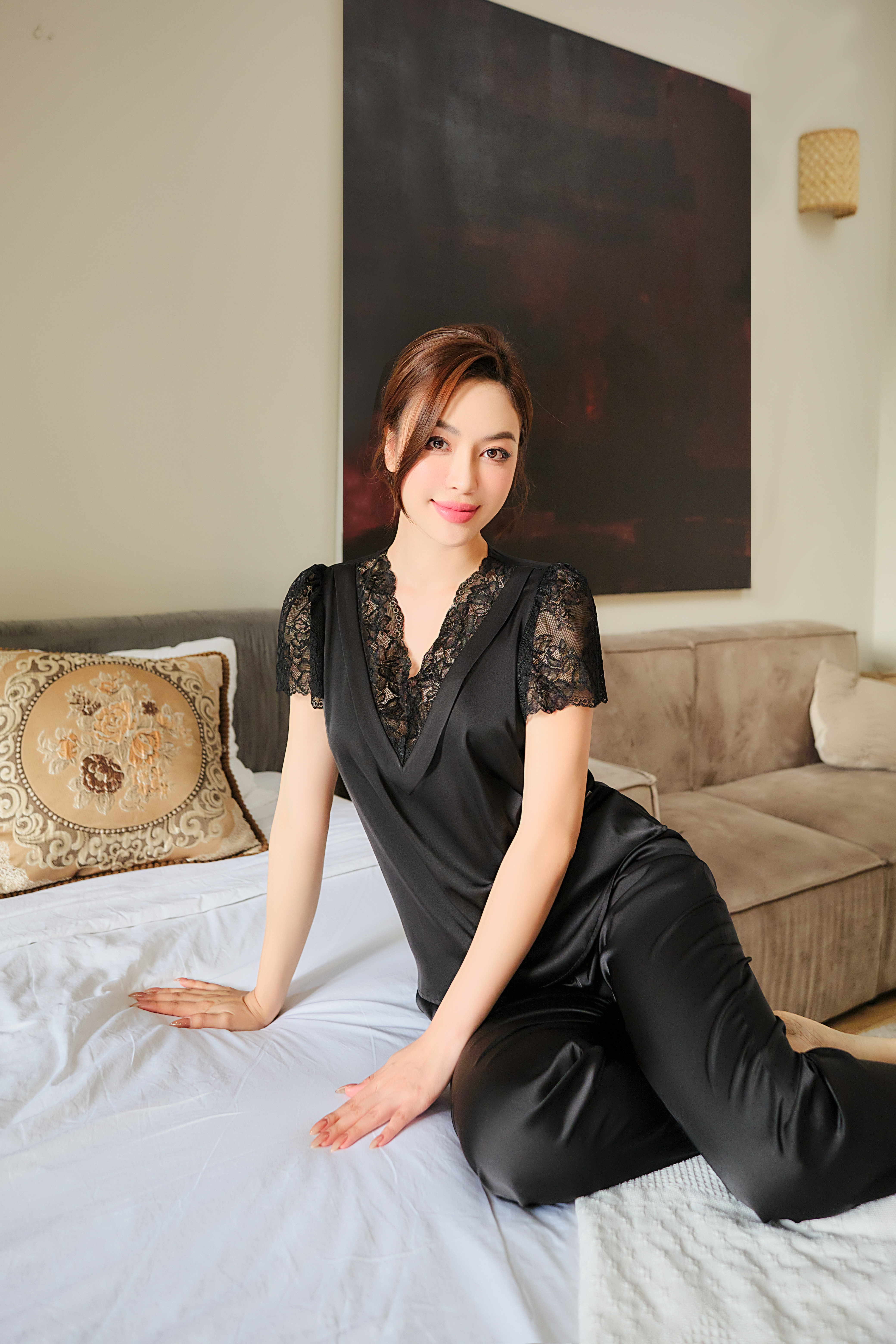 Bộ ngủ áo cộc tay, quần dài BN461_thumbnail_2