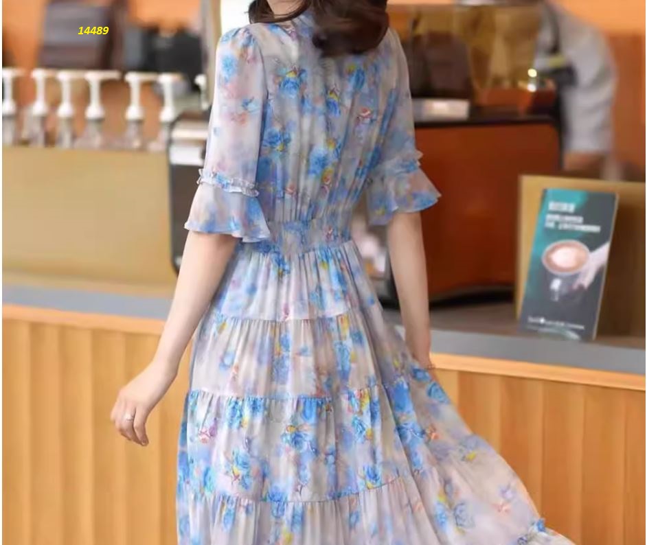 14489-Đầm xòe tay lỡ viền eo ngọc trai_thumbnail_0