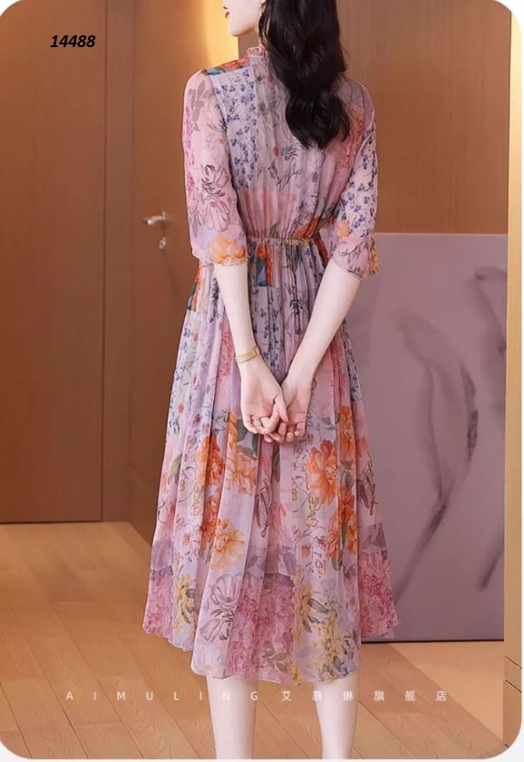 14488-Đầm voan xòe phối hoa thanh lịch_thumbnail_0