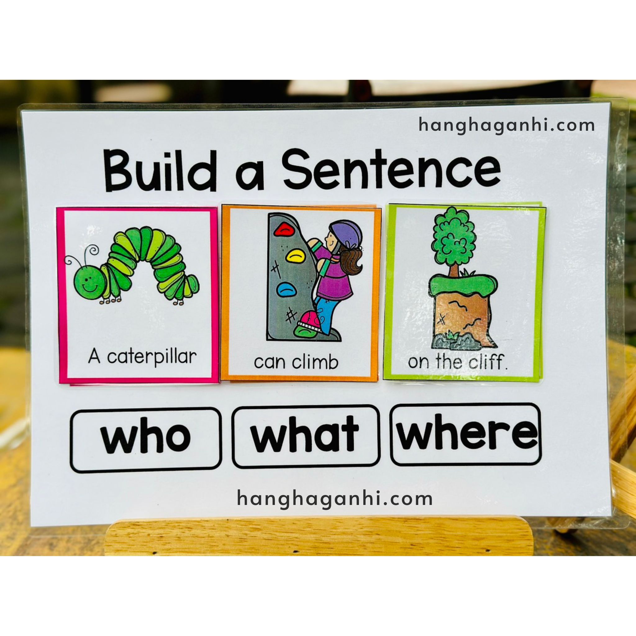 Học liệu flashcard bóc dán 204 thẻ Build a sentence_thumbnail_2