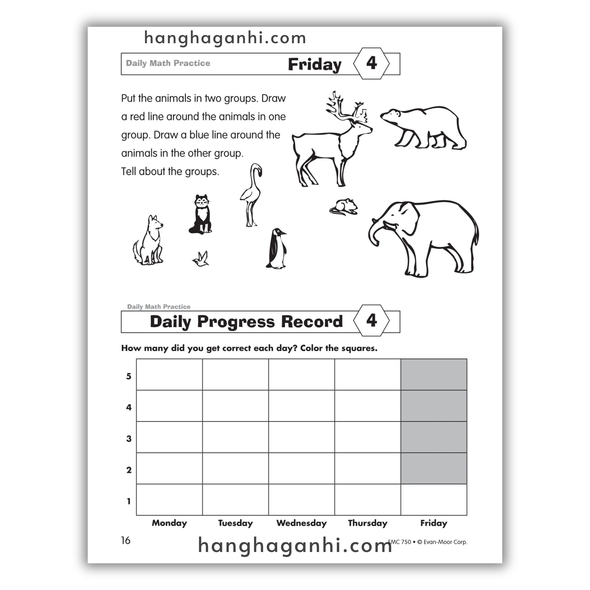Daily Math Practice Grade 1- Sách Toán Tiếng Anh cho bé lớp 1_thumbnail_5