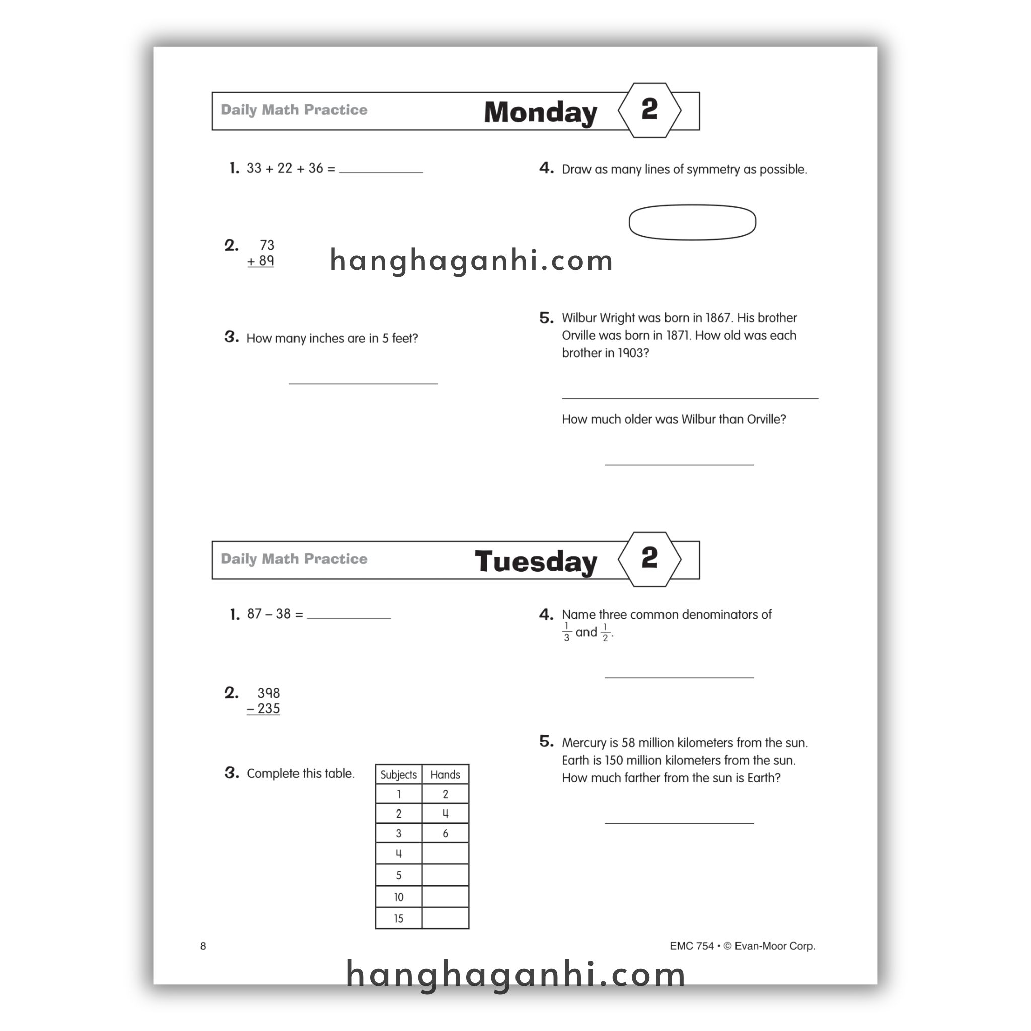 Daily Math Practice Grade 5- Sách Toán Tiếng Anh cho bé lớp 5_thumbnail_11