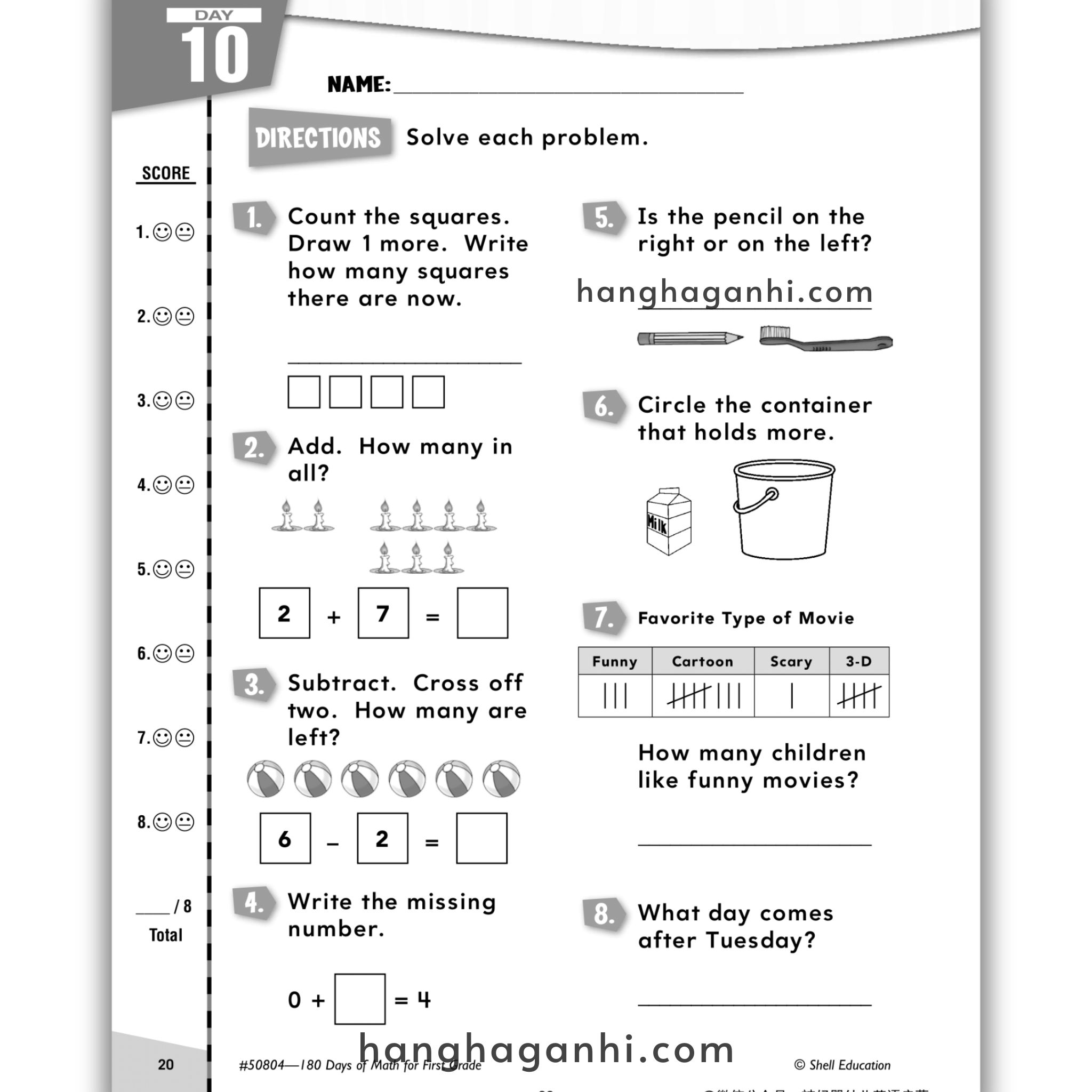 Sách 180 Days Of Math Grade 1_thumbnail_7