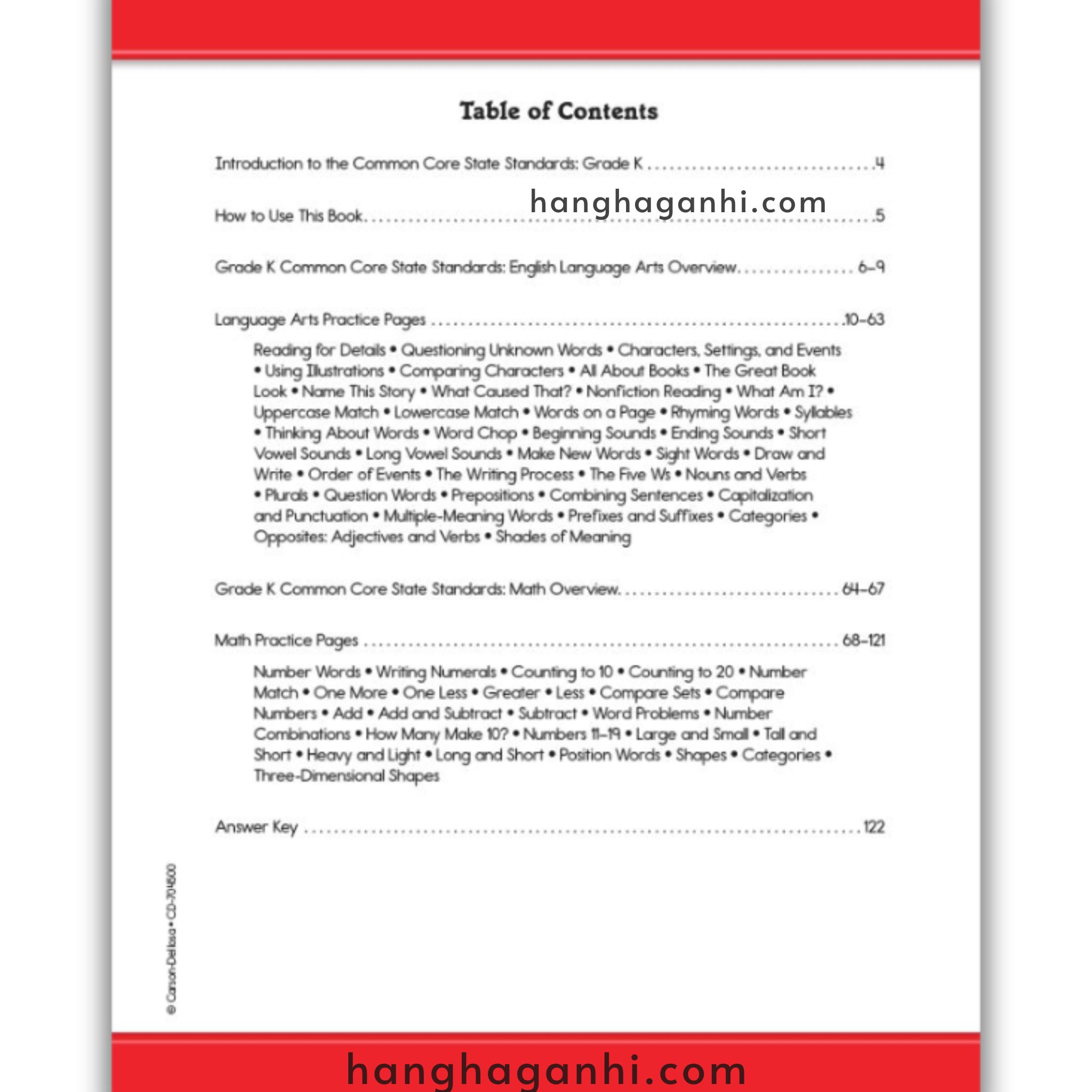 Sách Common Core Language Arts and Math Resource Book Grade K_thumbnail_9