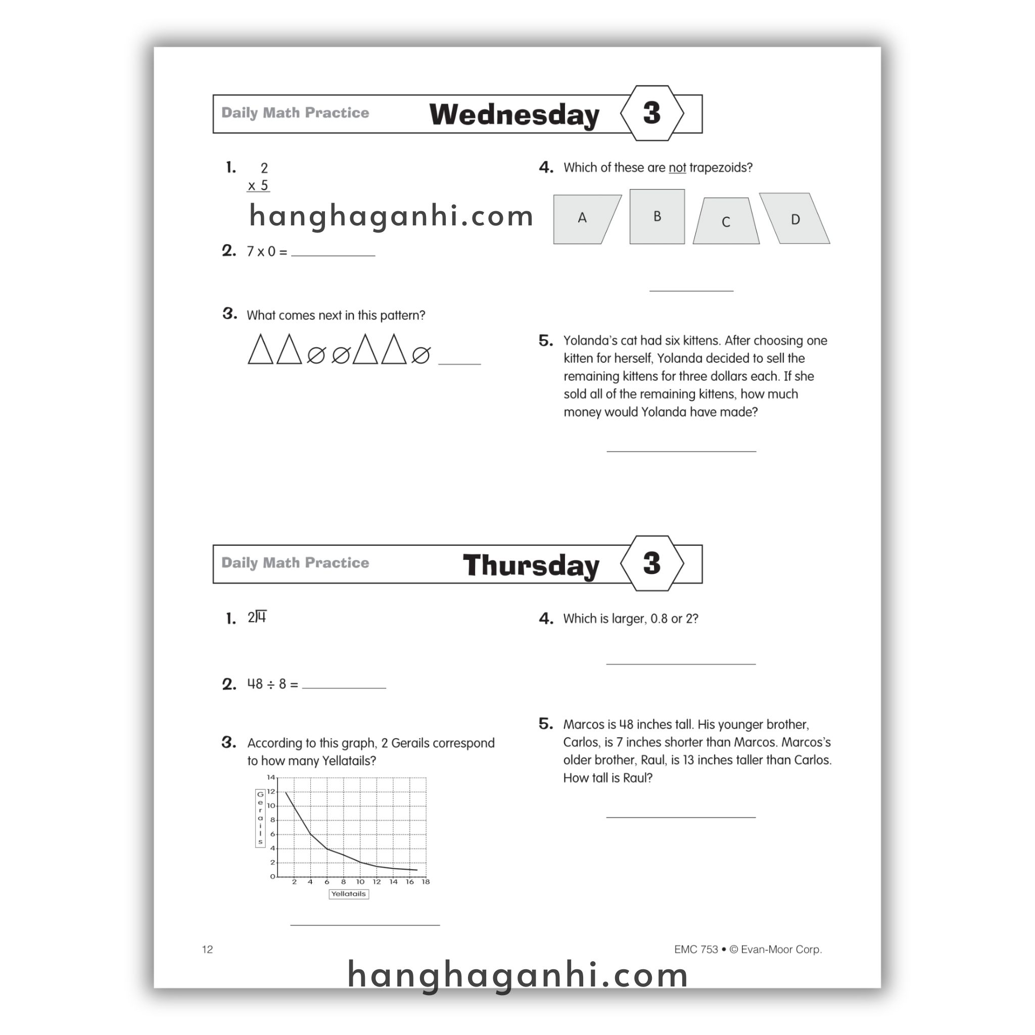 Daily Math Practice Grade 4- Sách Toán Tiếng Anh cho bé lớp 4_thumbnail_2