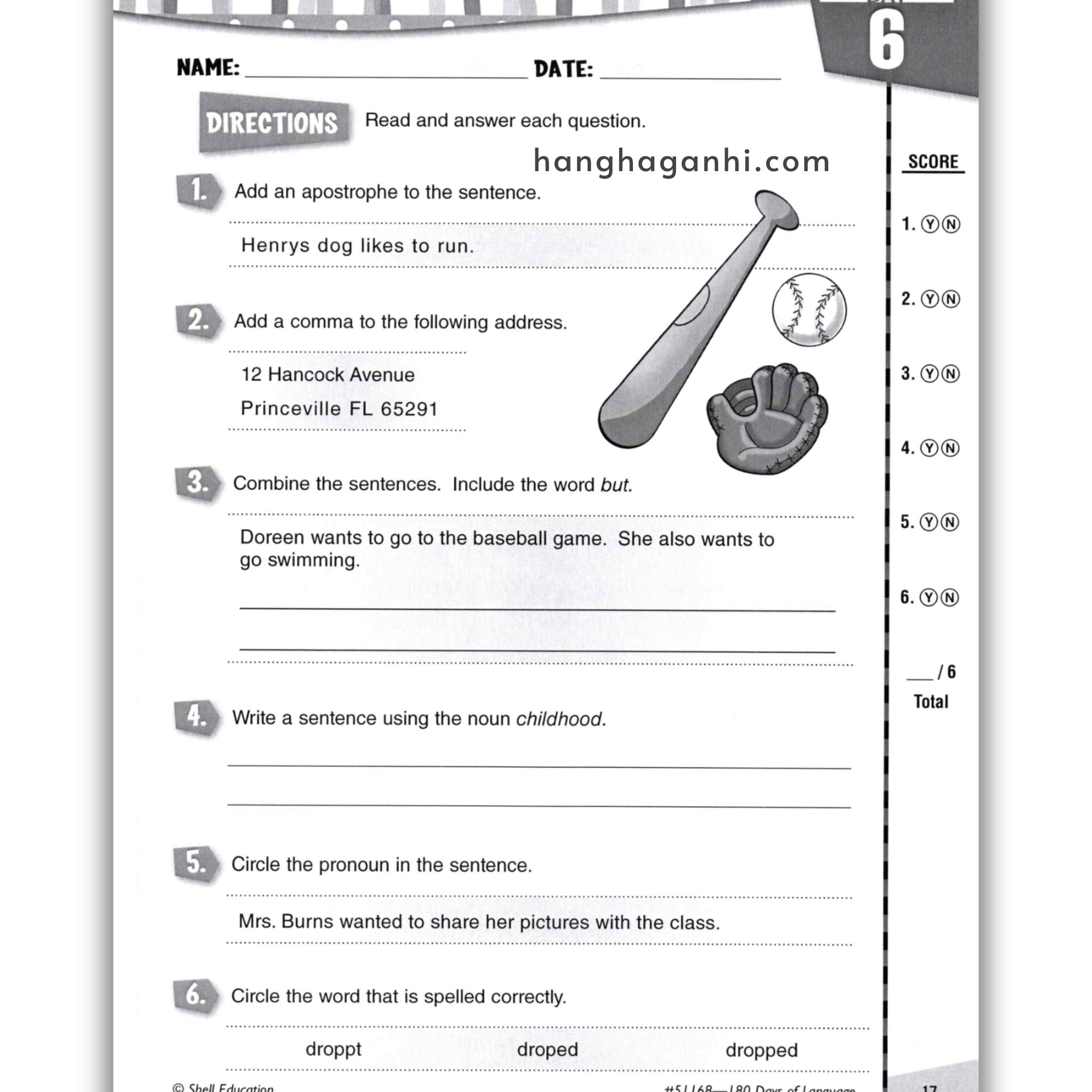 Sách 180 Days Of Language Grade 3_thumbnail_18
