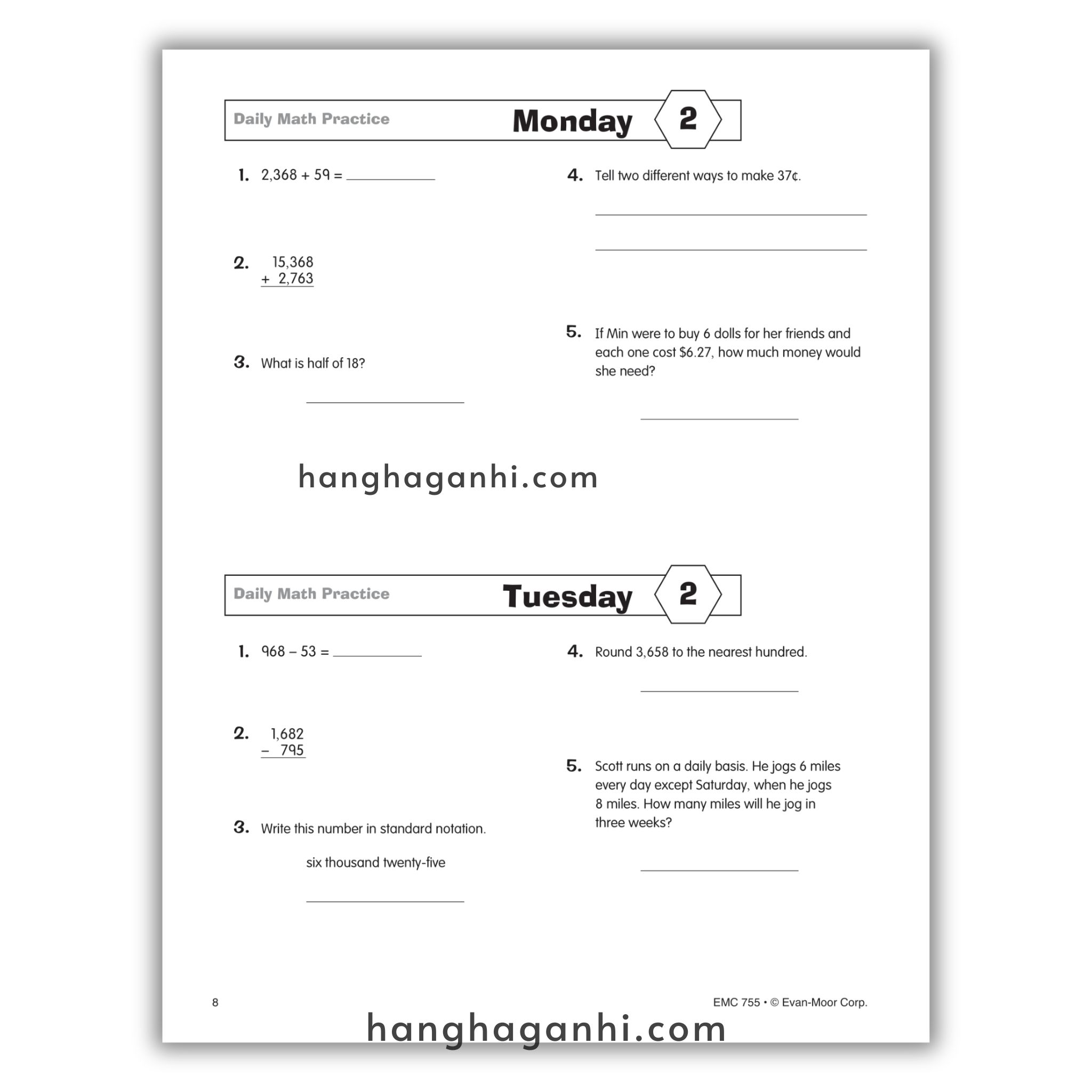 Daily Math Practice Grade 6- Sách Toán Tiếng Anh cho bé lớp 6_thumbnail_8