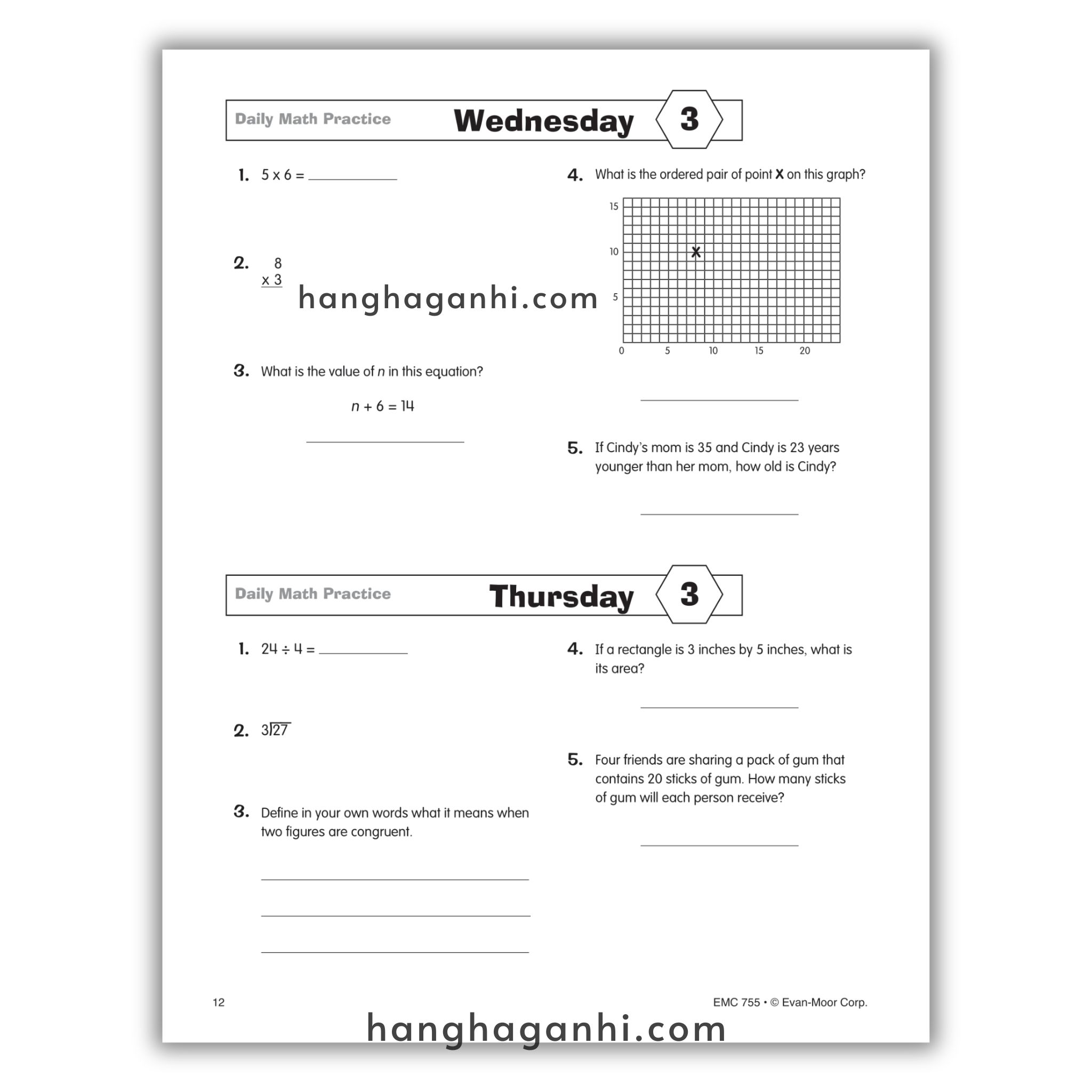 Daily Math Practice Grade 6- Sách Toán Tiếng Anh cho bé lớp 6_thumbnail_4