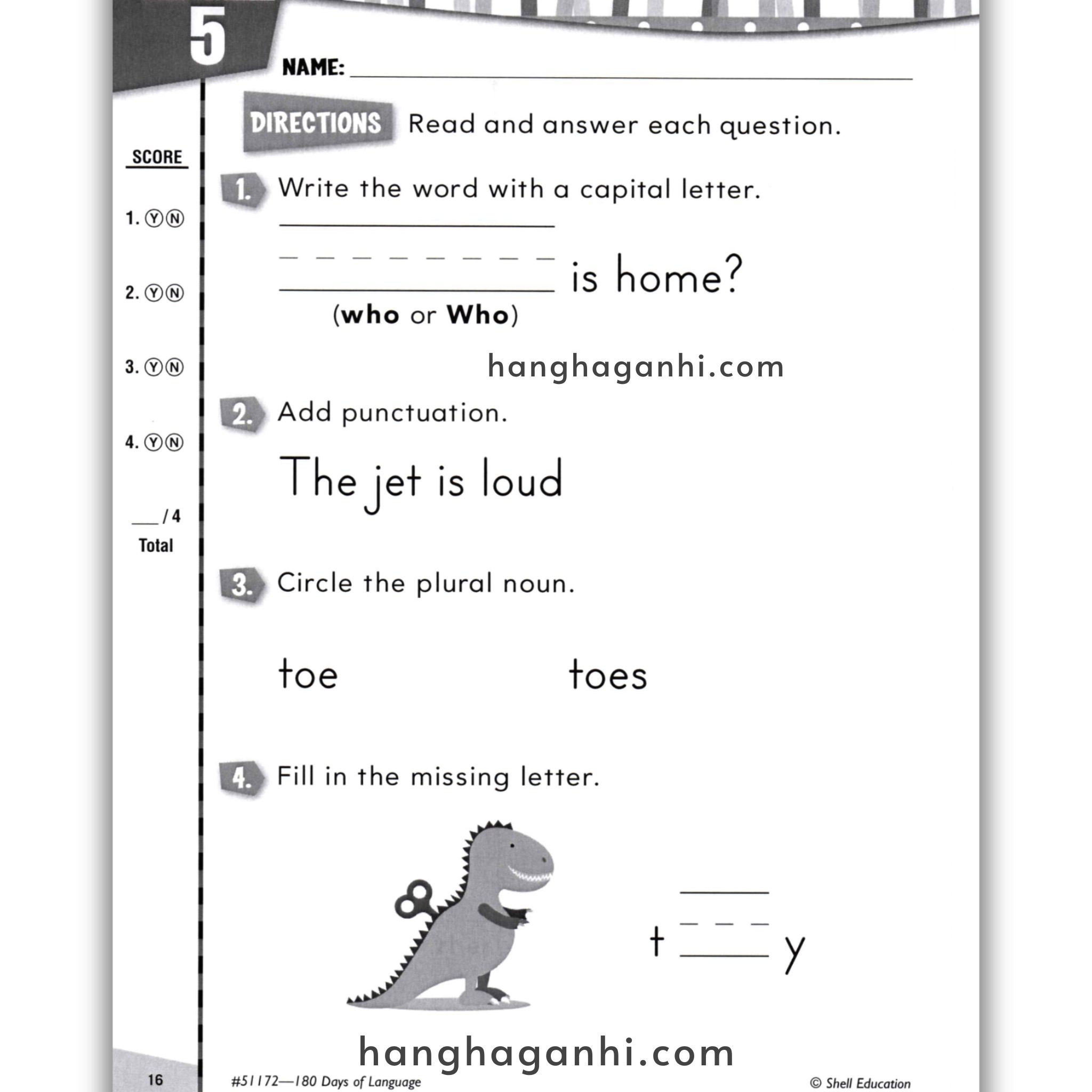 Sách 180 Days Of Language Grade K_thumbnail_10