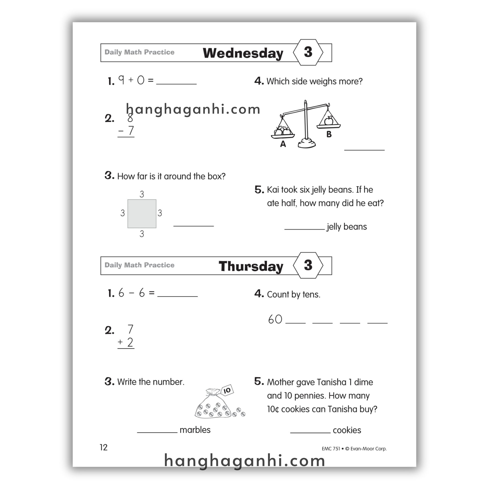 Daily Math Practice Grade 2- Sách Toán Tiếng Anh cho bé lớp 2_thumbnail_17