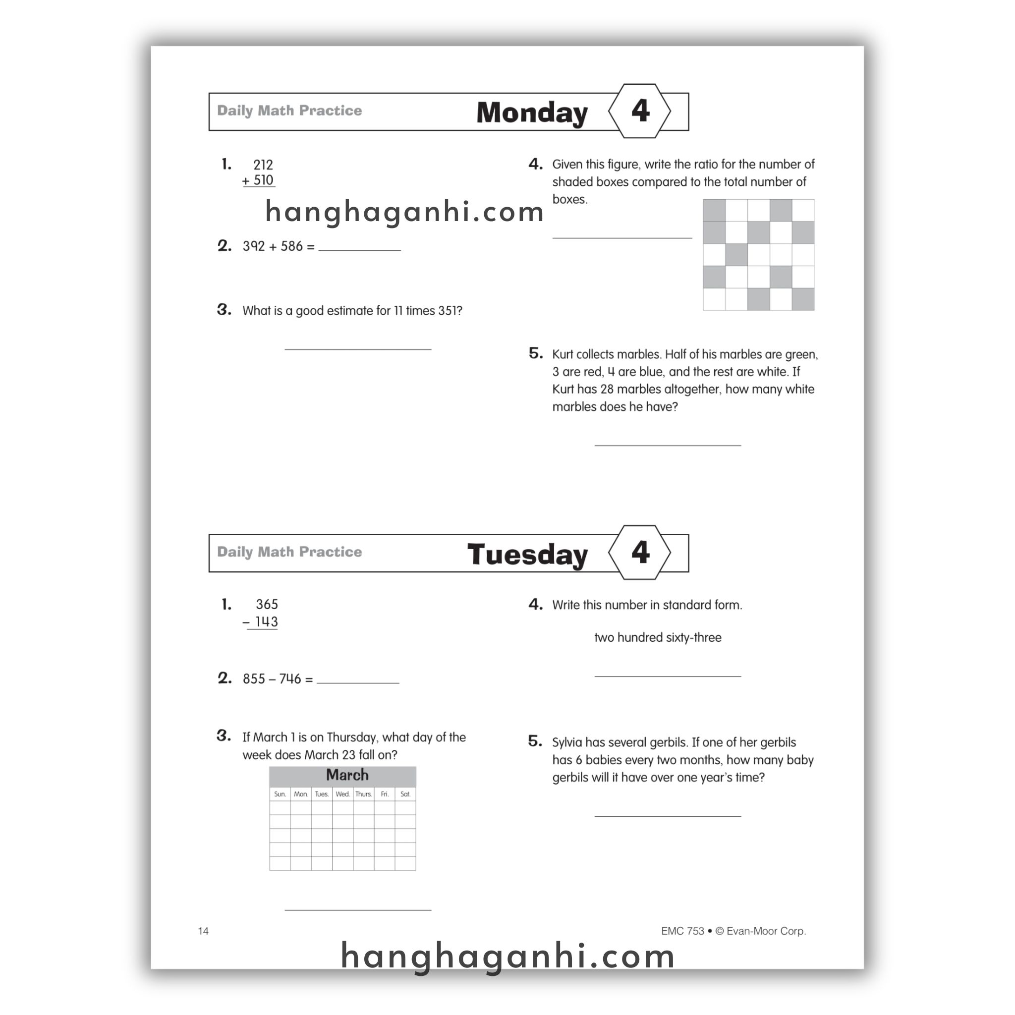 Daily Math Practice Grade 4- Sách Toán Tiếng Anh cho bé lớp 4_thumbnail_13