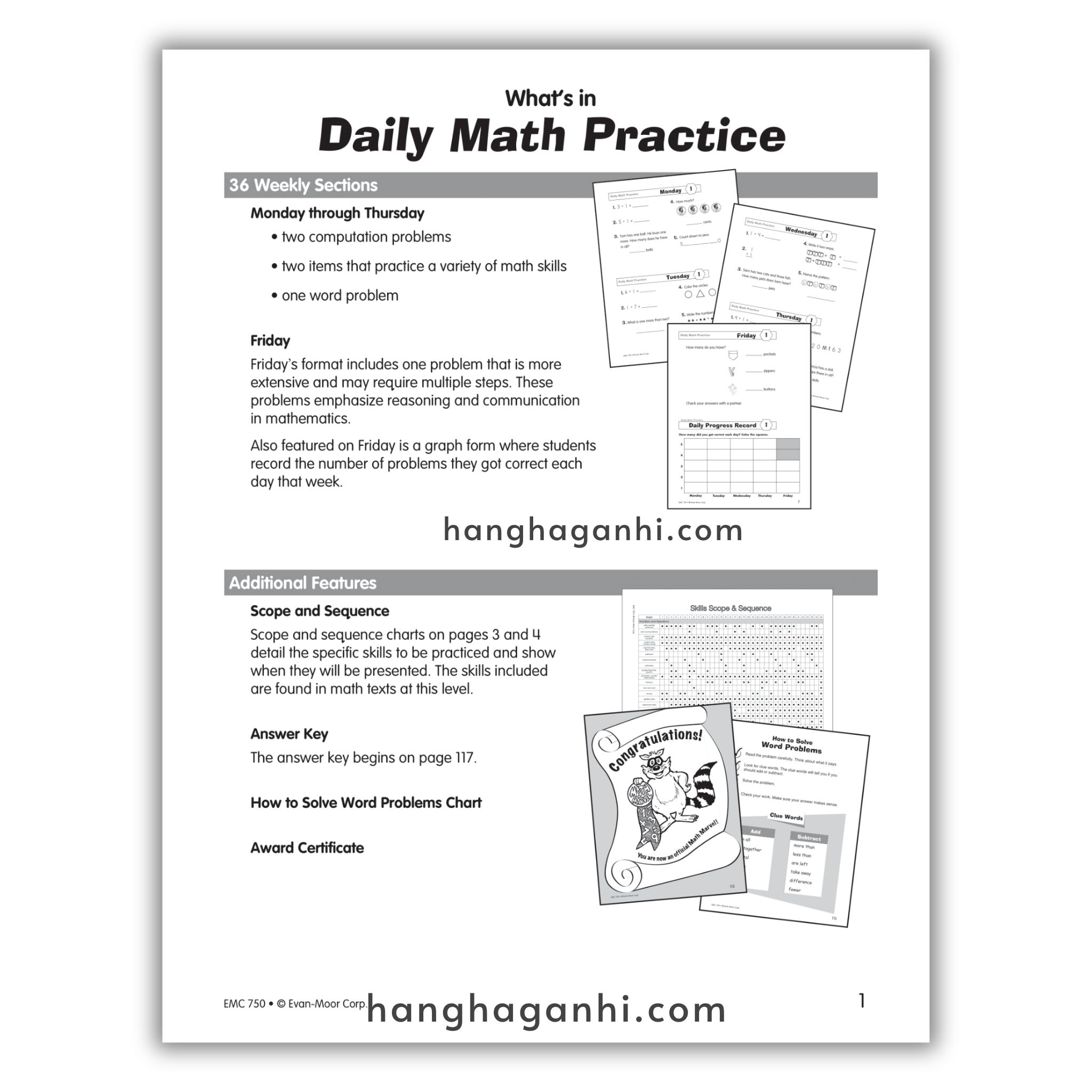Daily Math Practice Grade 1- Sách Toán Tiếng Anh cho bé lớp 1_thumbnail_2