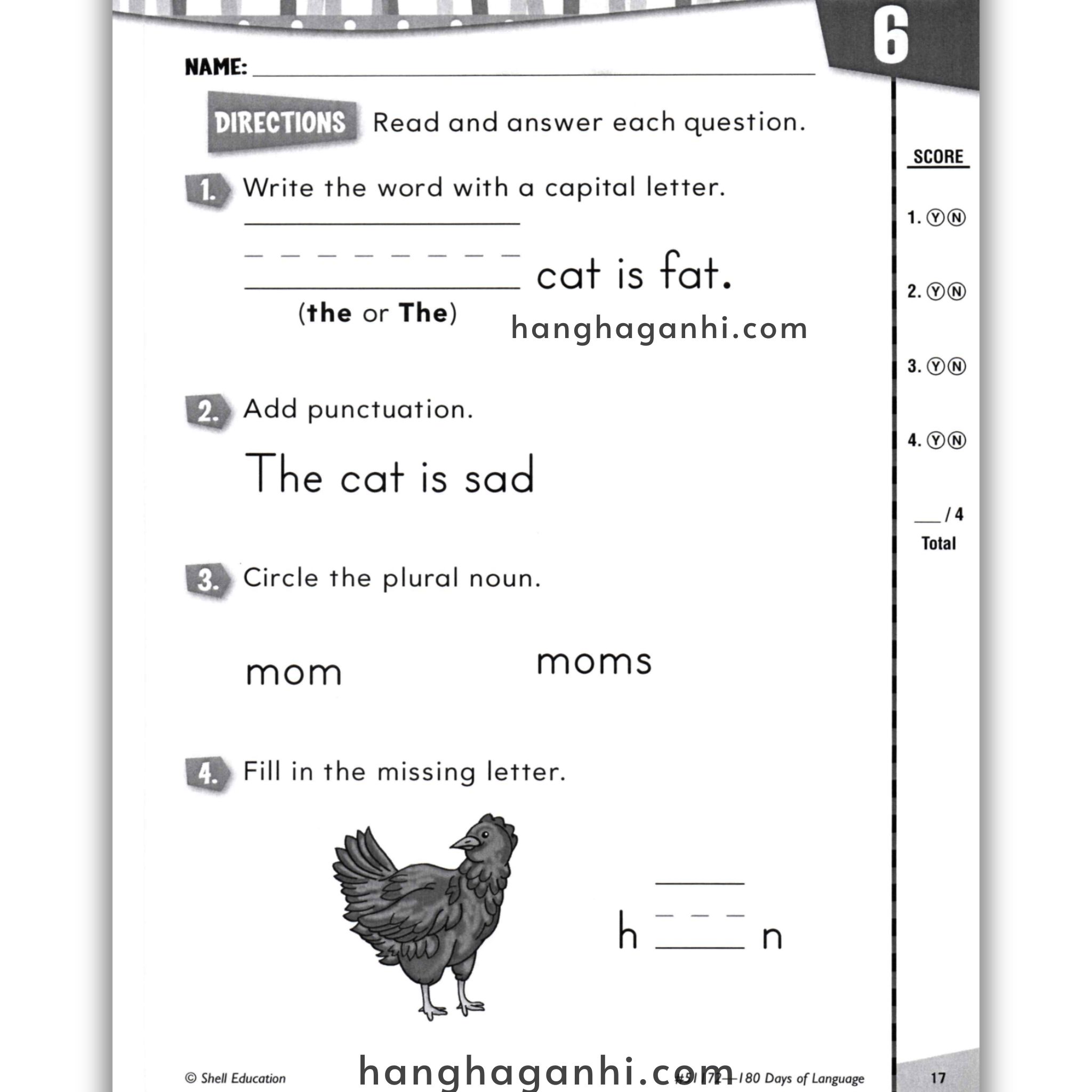 Sách 180 Days Of Language Grade K_thumbnail_11