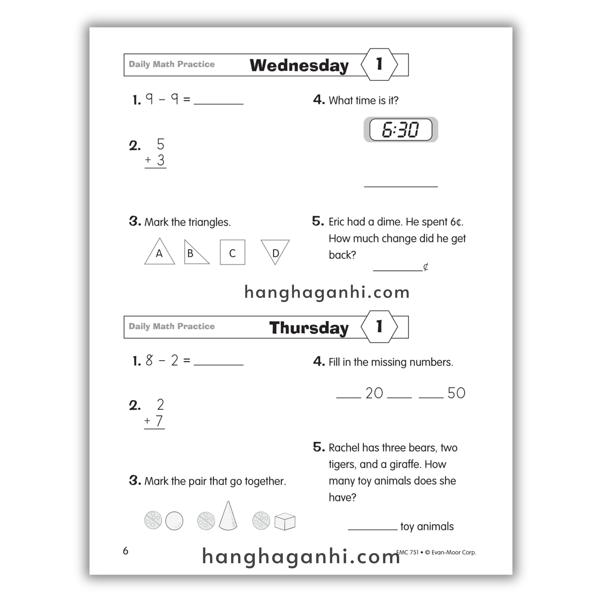 Daily Math Practice Grade 2- Sách Toán Tiếng Anh cho bé lớp 2_thumbnail_8