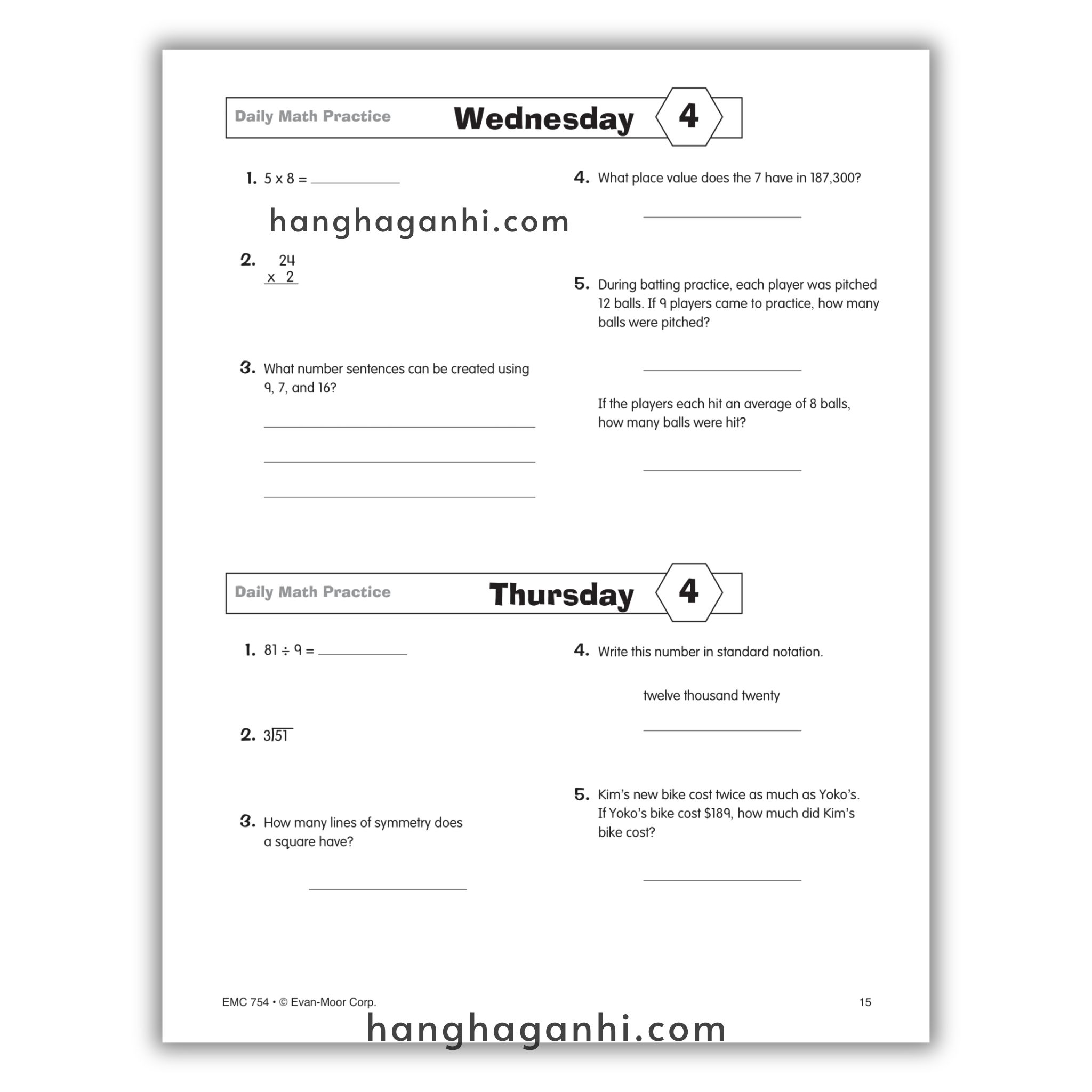 Daily Math Practice Grade 5- Sách Toán Tiếng Anh cho bé lớp 5_thumbnail_4