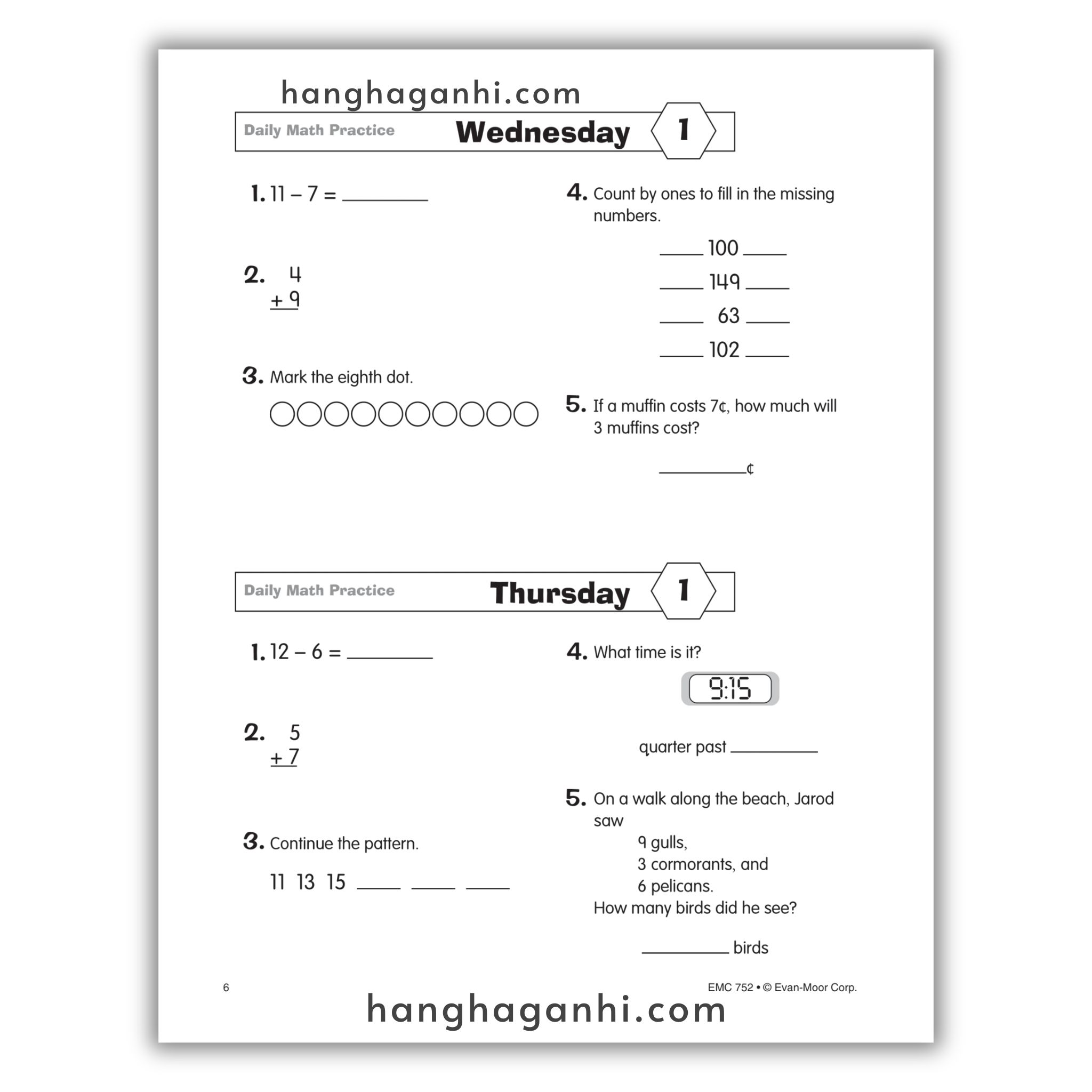 Daily Math Practice Grade 3- Sách Toán Tiếng Anh cho bé lớp 3_thumbnail_3