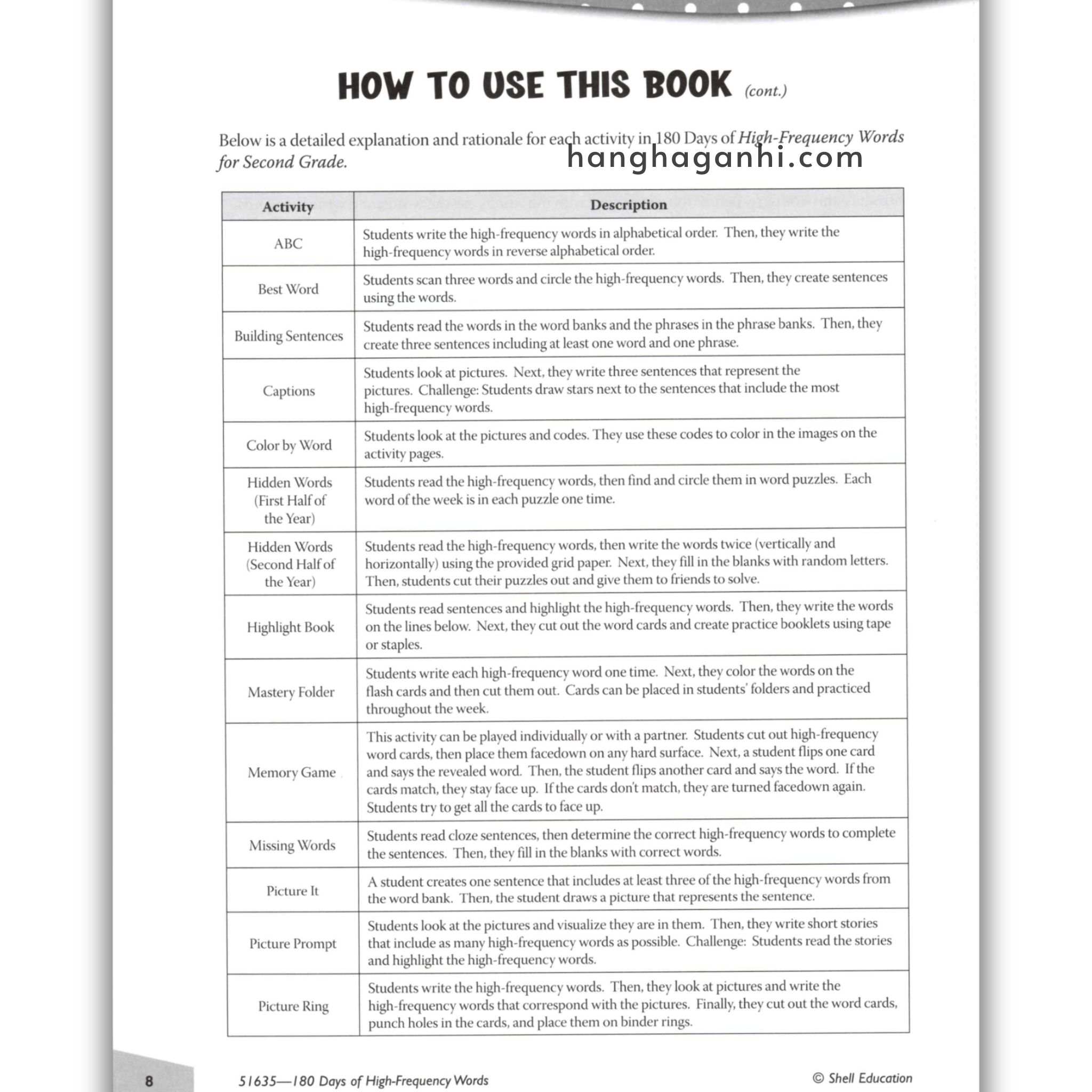 Sách 180 Days Of High Frequency Words Grade 2_thumbnail_14