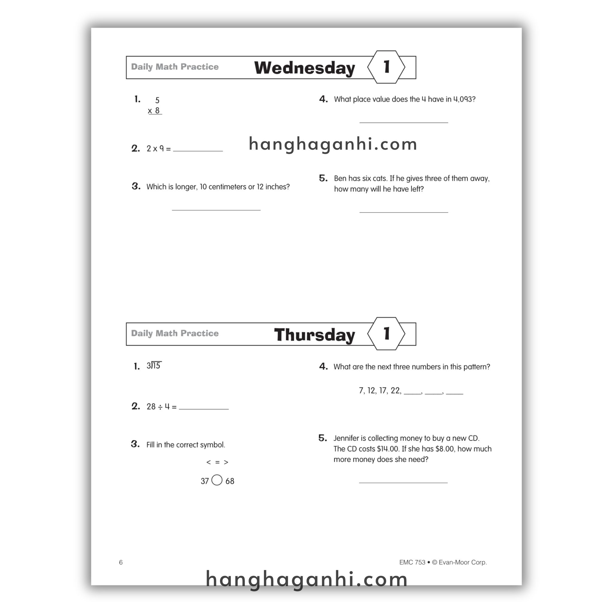 Daily Math Practice Grade 4- Sách Toán Tiếng Anh cho bé lớp 4_thumbnail_9
