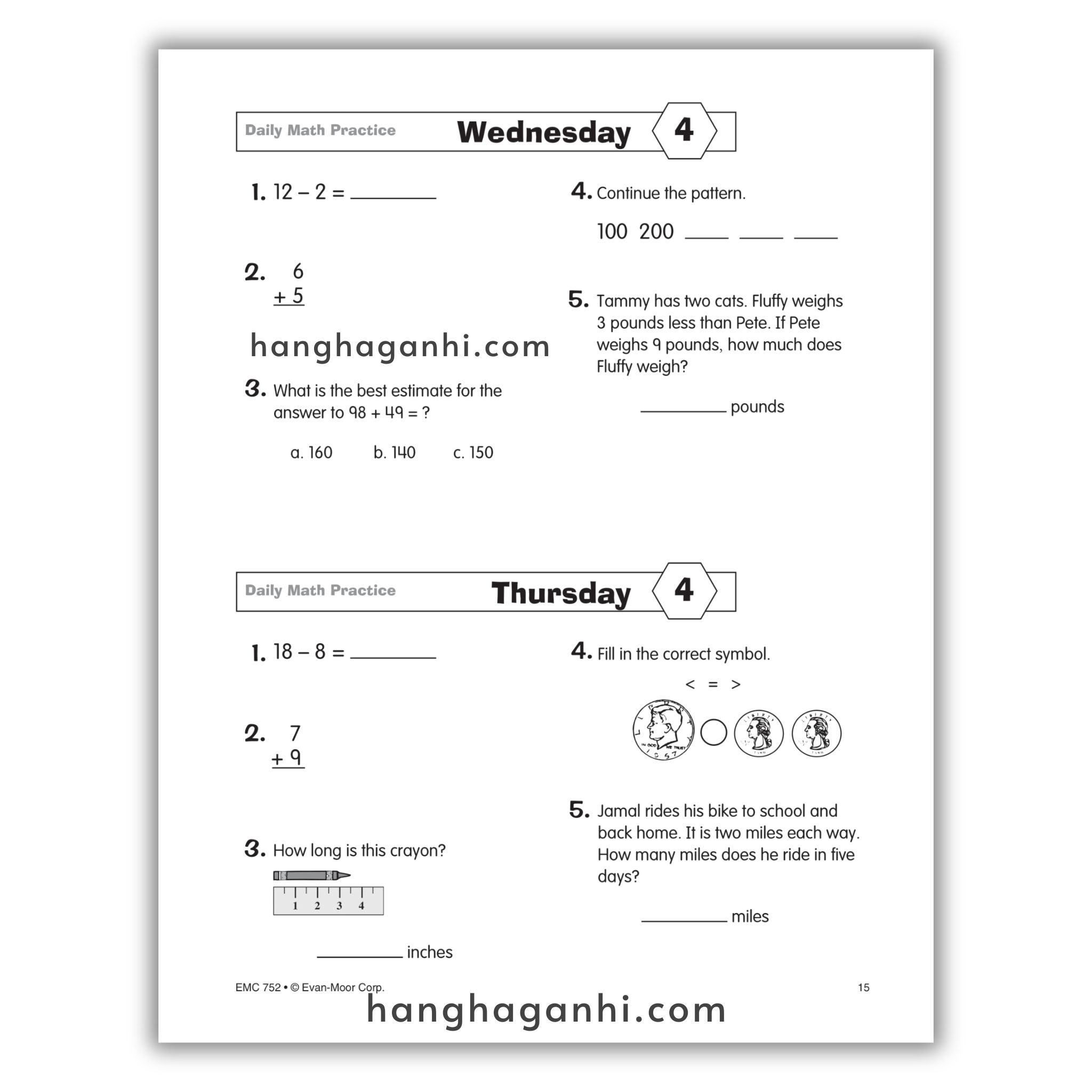 Daily Math Practice Grade 3- Sách Toán Tiếng Anh cho bé lớp 3_thumbnail_12