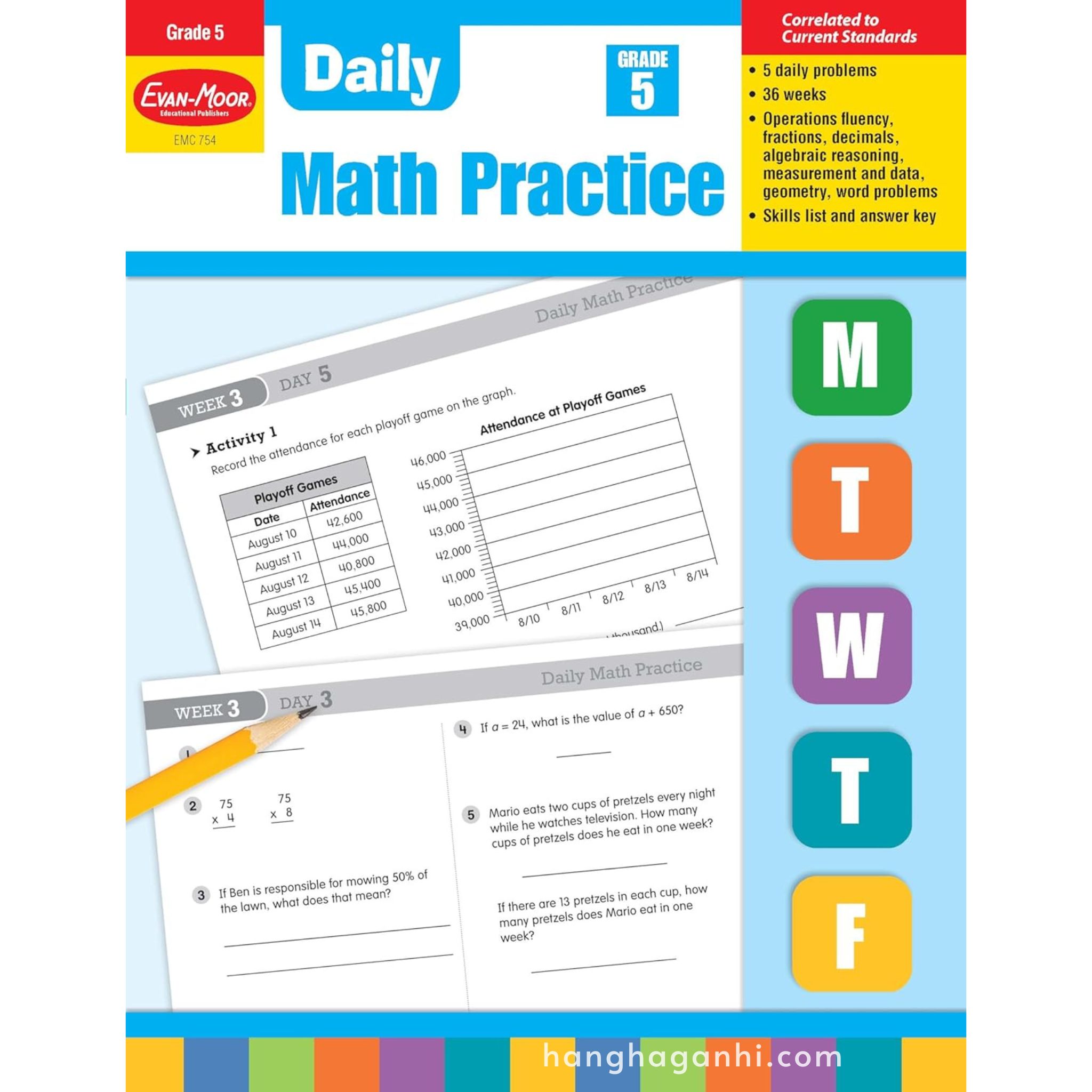 Daily Math Practice Grade 5- Sách Toán Tiếng Anh cho bé lớp 5_thumbnail_0