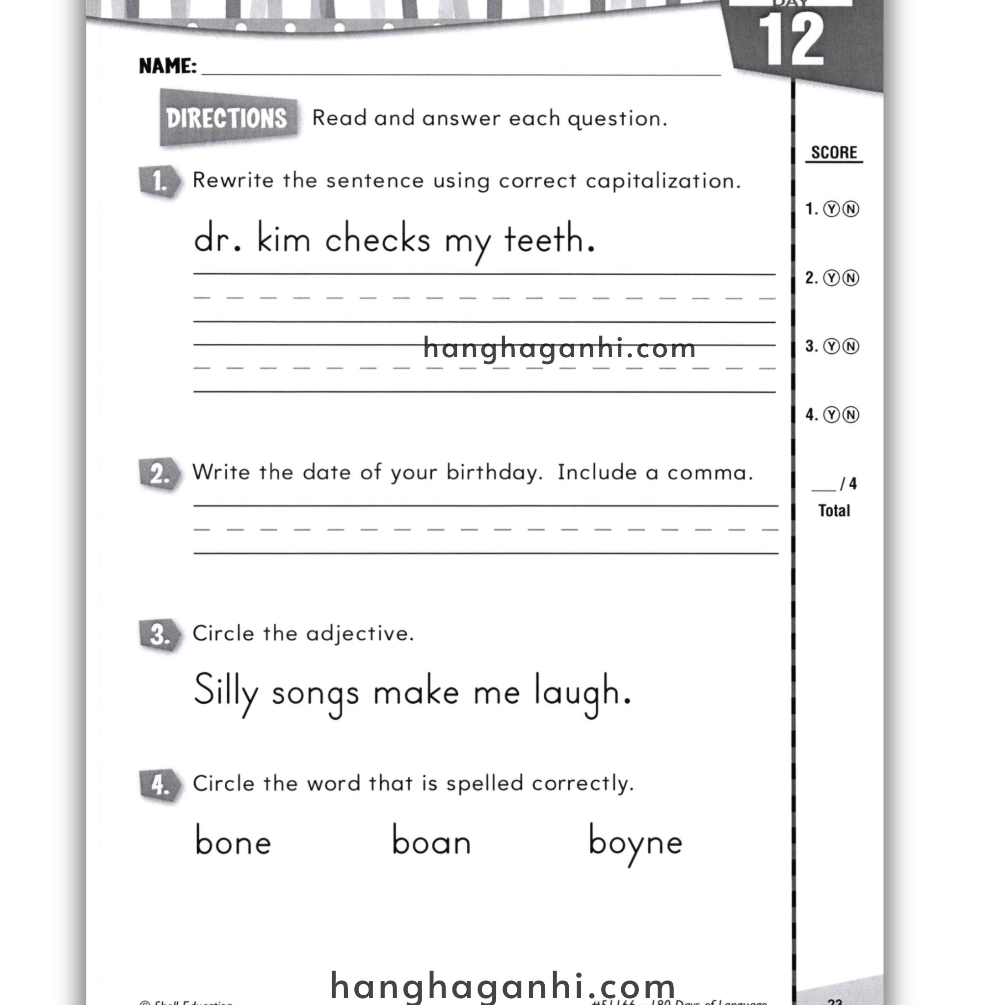 Sách 180 Days Of Language Grade 1_thumbnail_17