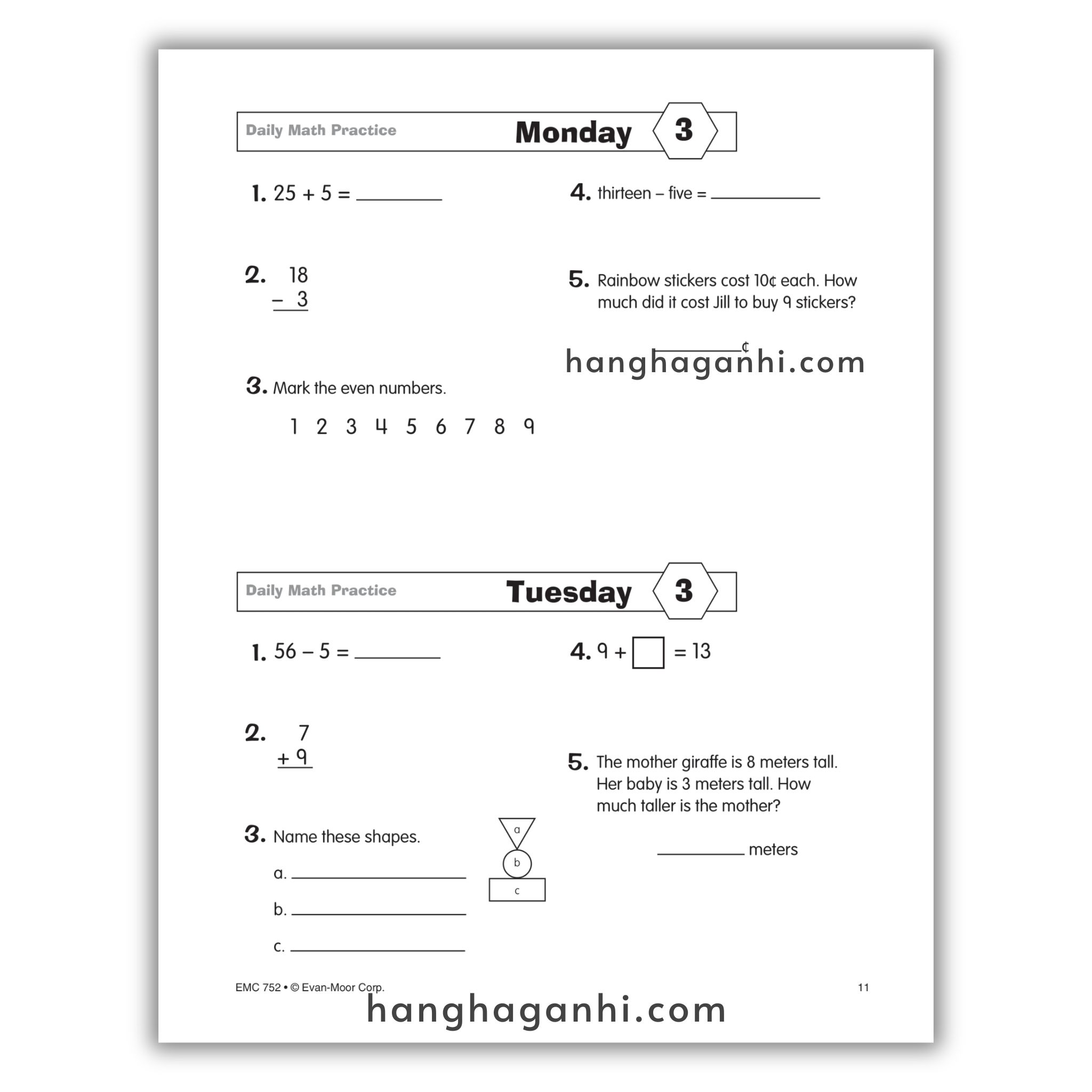 Daily Math Practice Grade 3- Sách Toán Tiếng Anh cho bé lớp 3_thumbnail_7