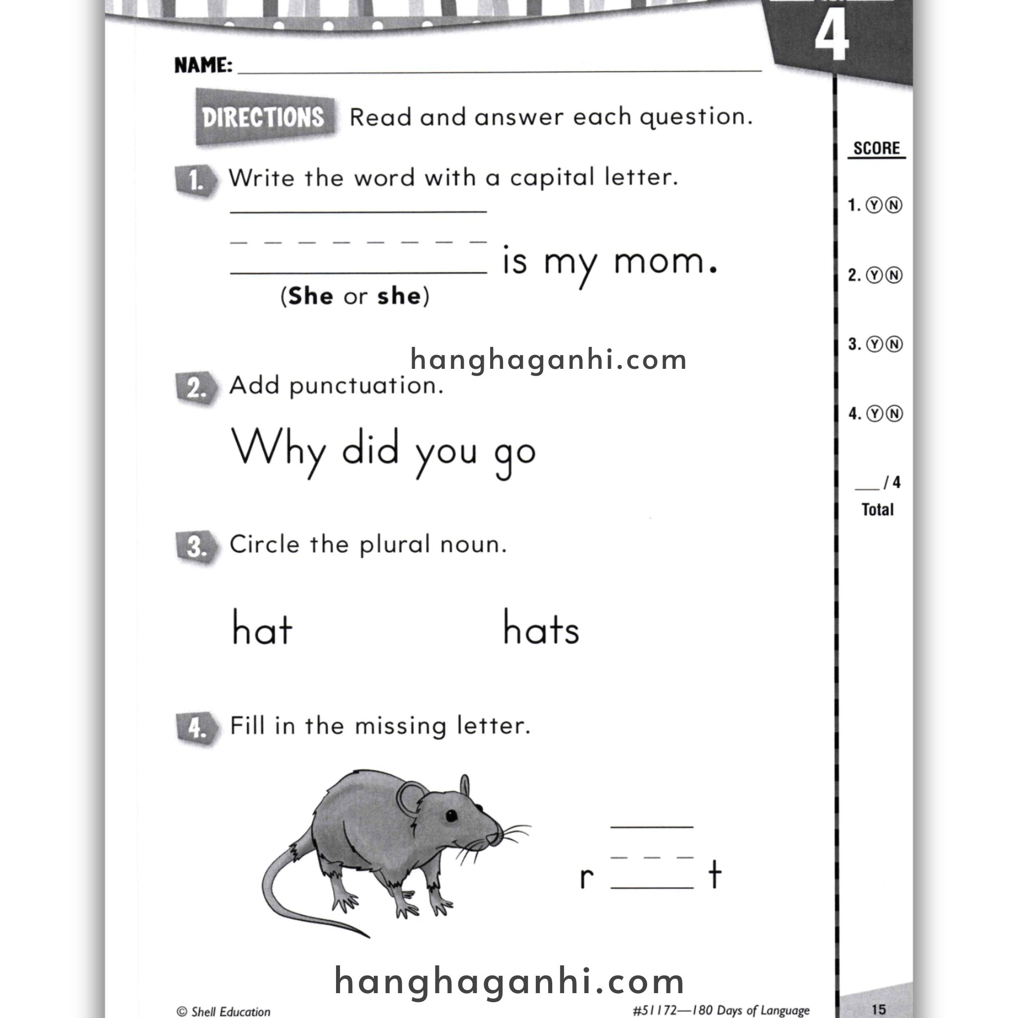Sách 180 Days Of Language Grade K_thumbnail_9
