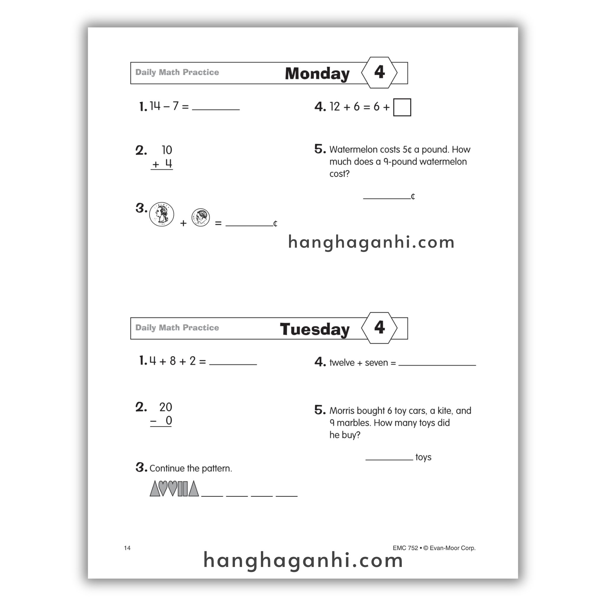 Daily Math Practice Grade 3- Sách Toán Tiếng Anh cho bé lớp 3_thumbnail_11