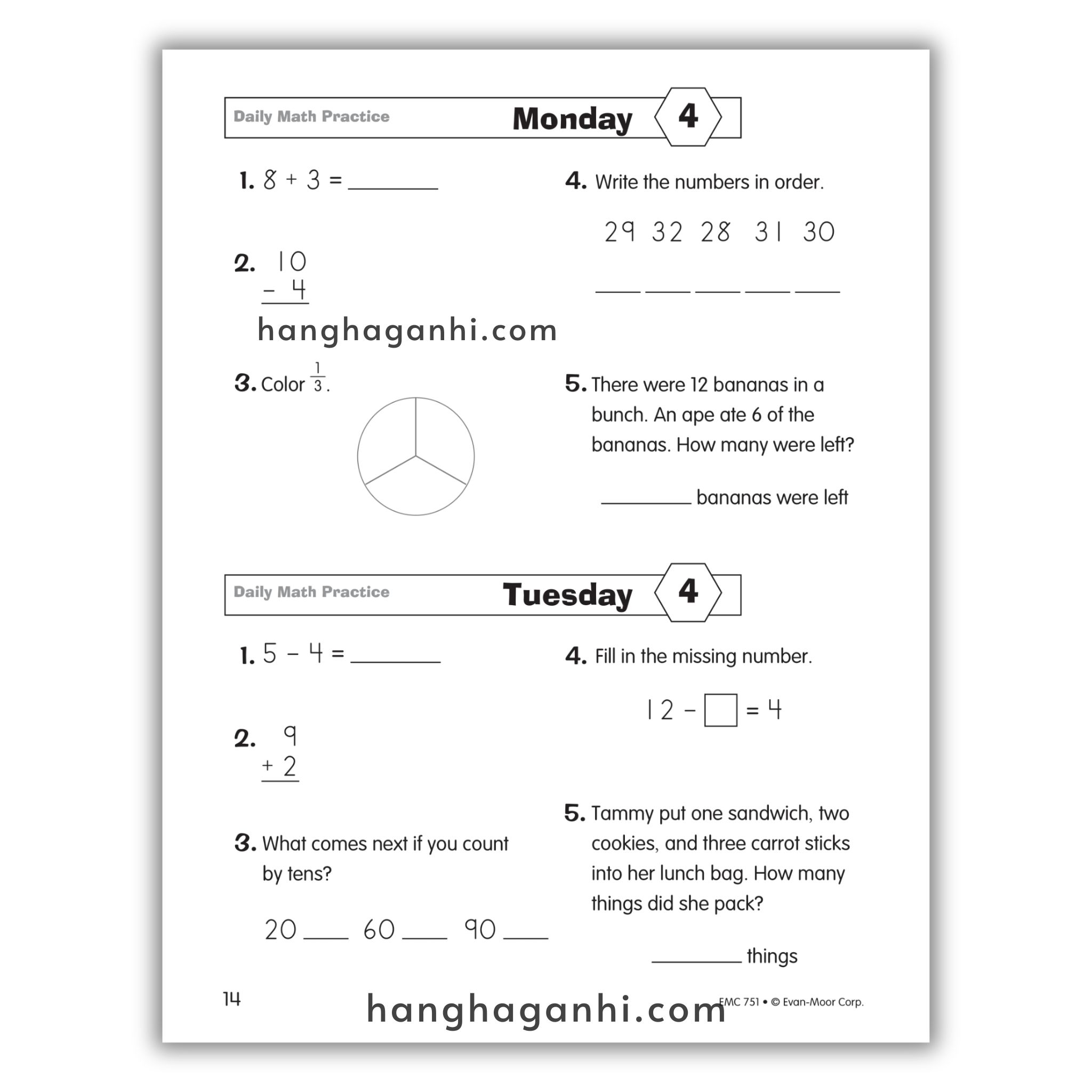 Daily Math Practice Grade 2- Sách Toán Tiếng Anh cho bé lớp 2_thumbnail_1