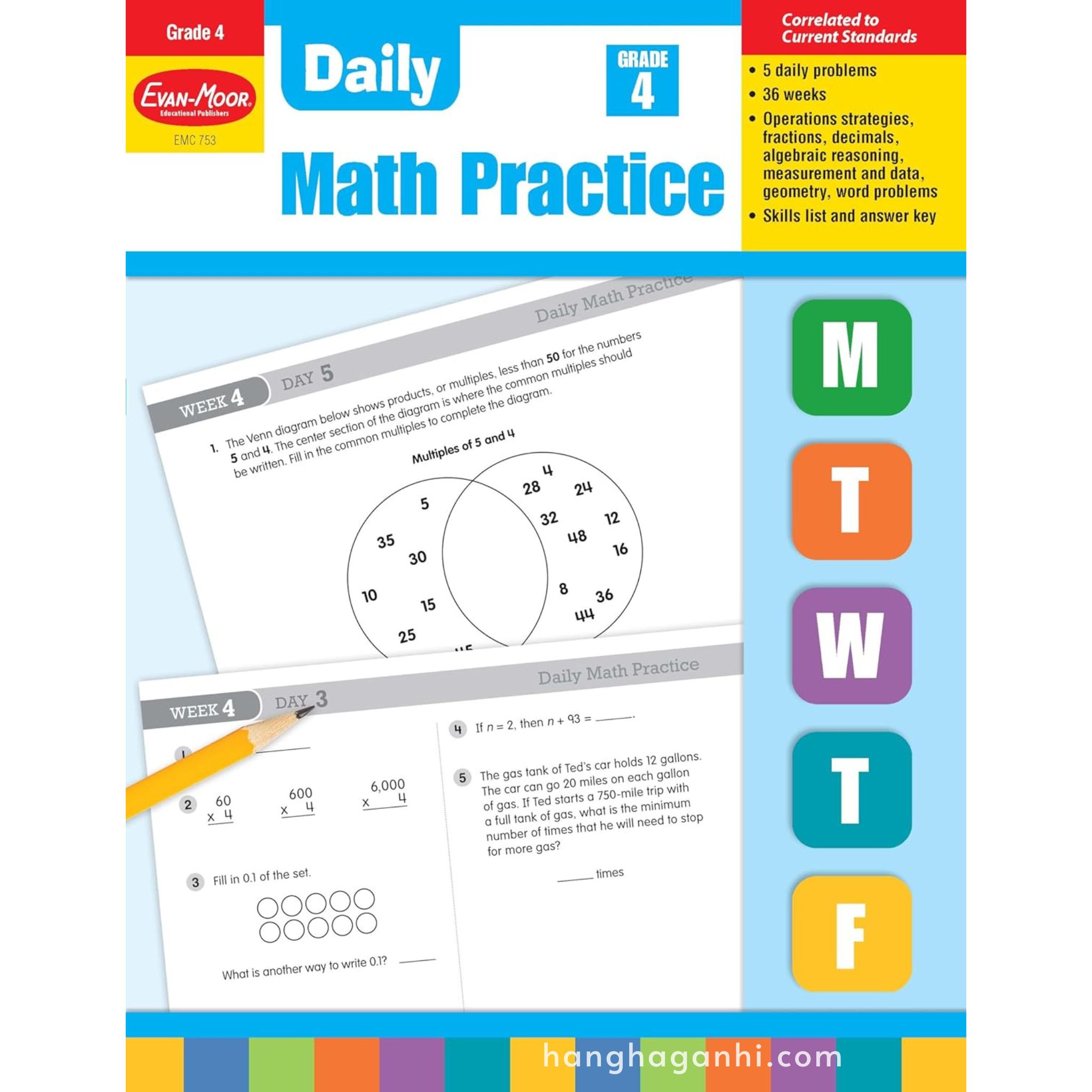 Daily Math Practice Grade 4- Sách Toán Tiếng Anh cho bé lớp 4_thumbnail_0