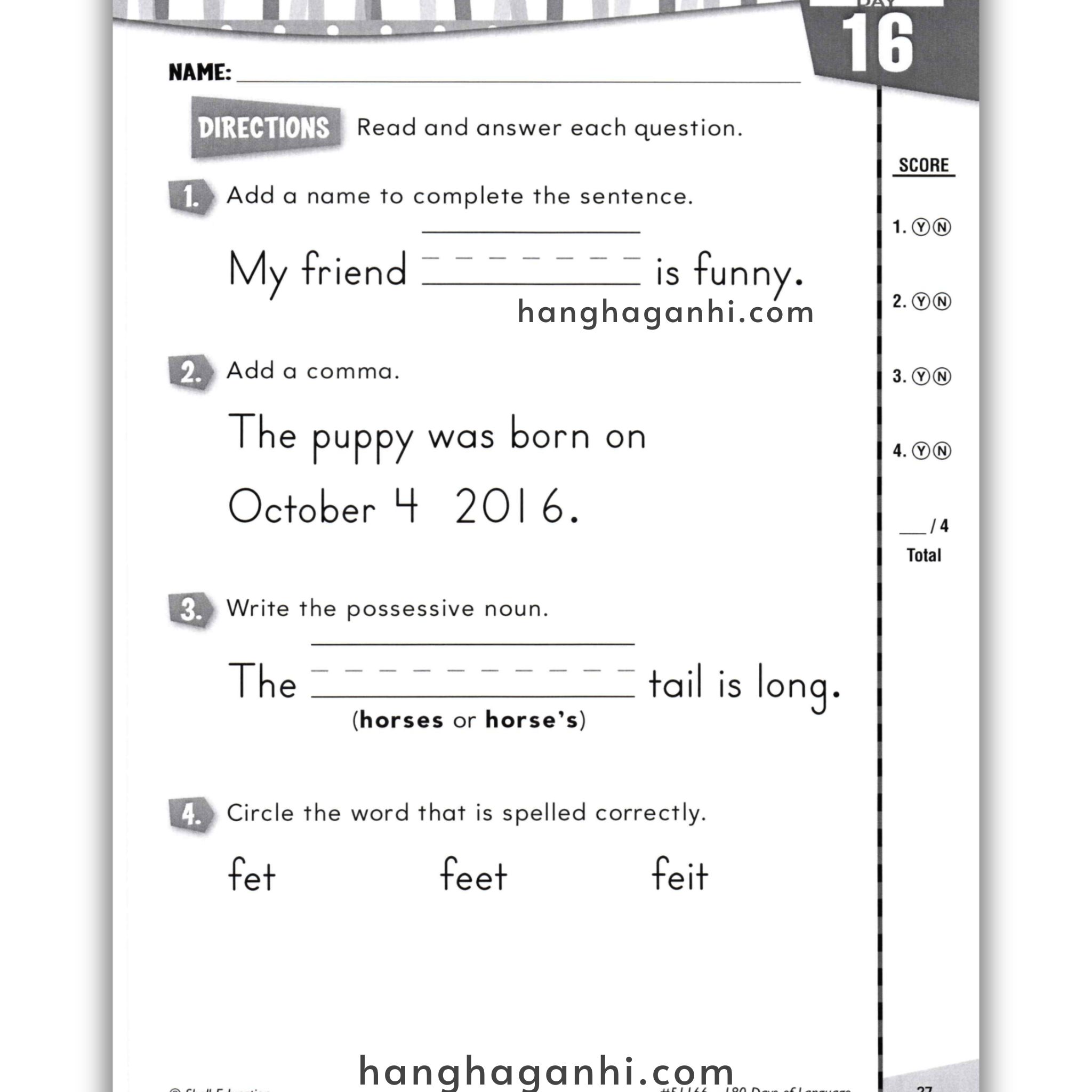 Sách 180 Days Of Language Grade 1_thumbnail_9