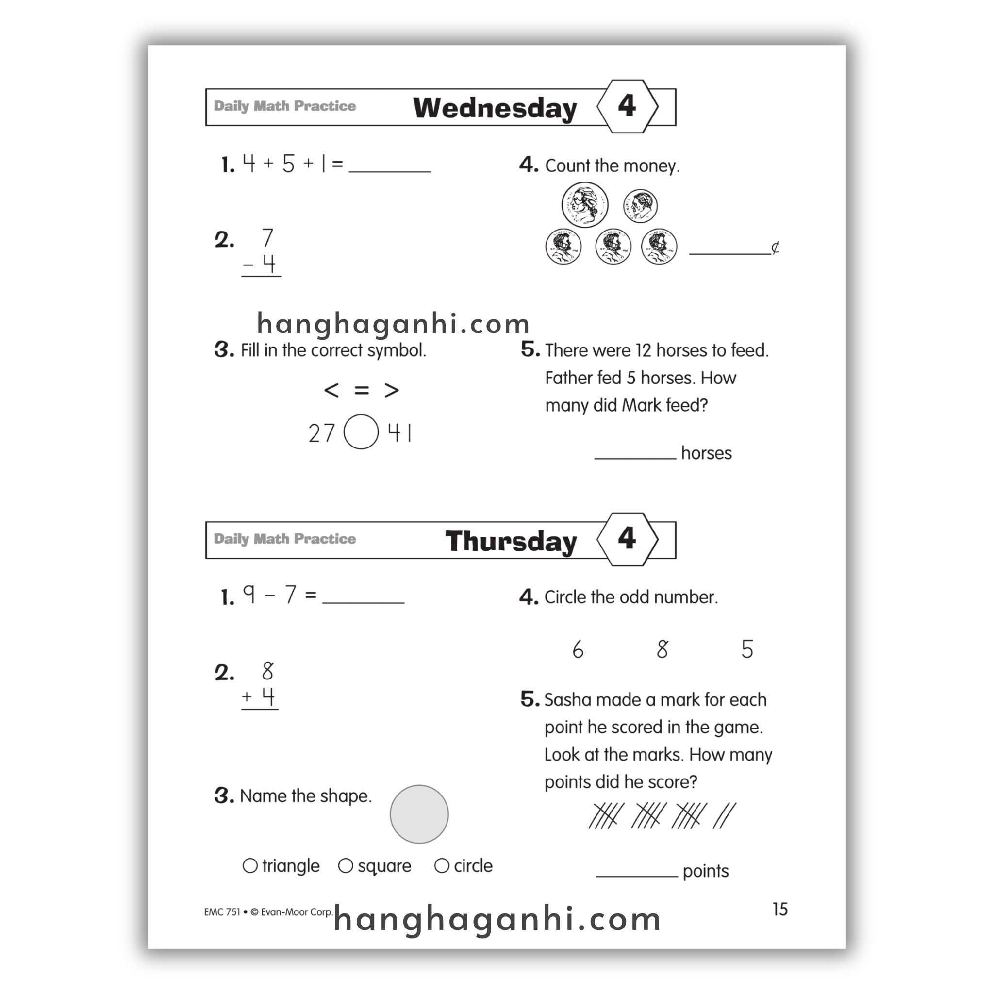 Daily Math Practice Grade 2- Sách Toán Tiếng Anh cho bé lớp 2_thumbnail_3