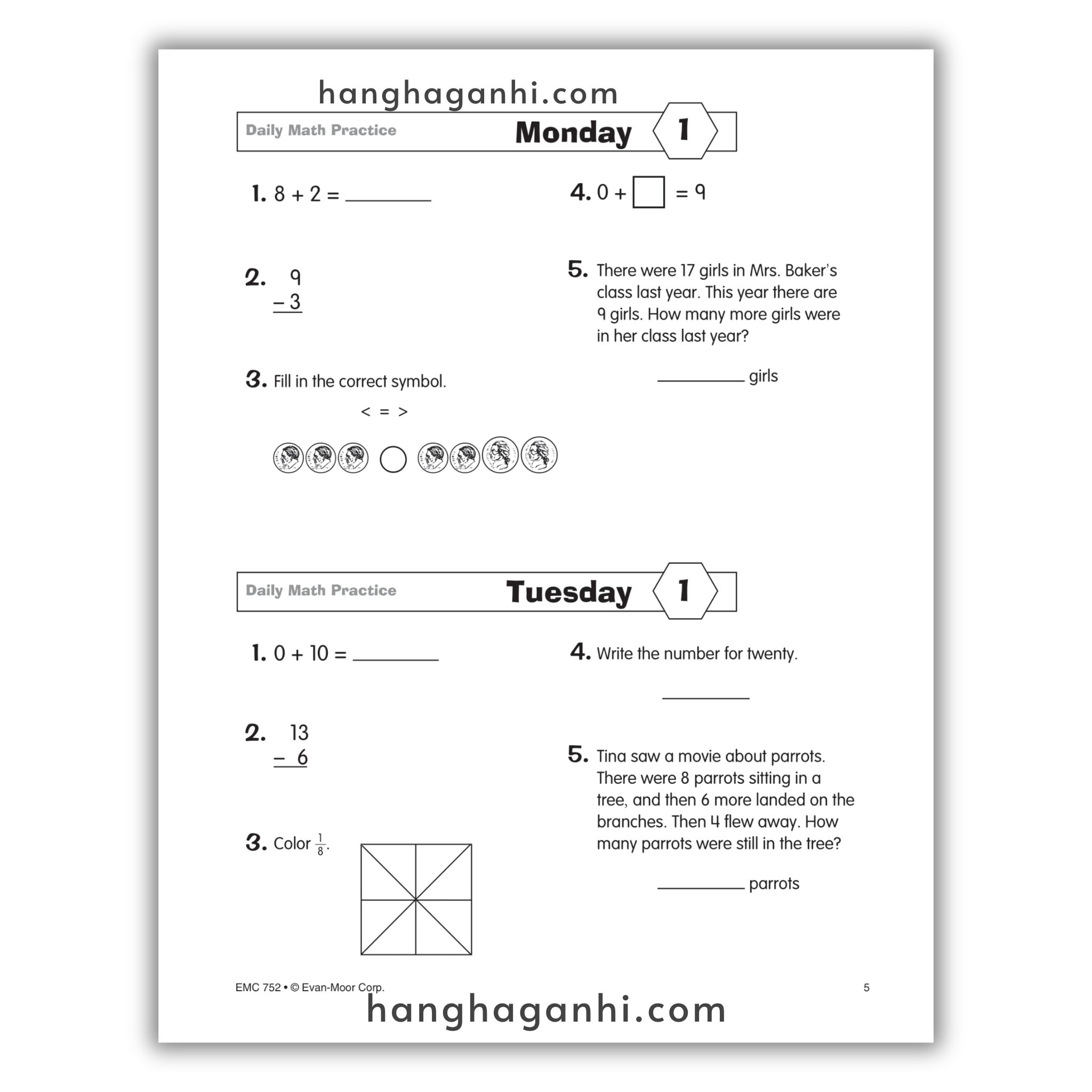 Daily Math Practice Grade 3- Sách Toán Tiếng Anh cho bé lớp 3_thumbnail_2