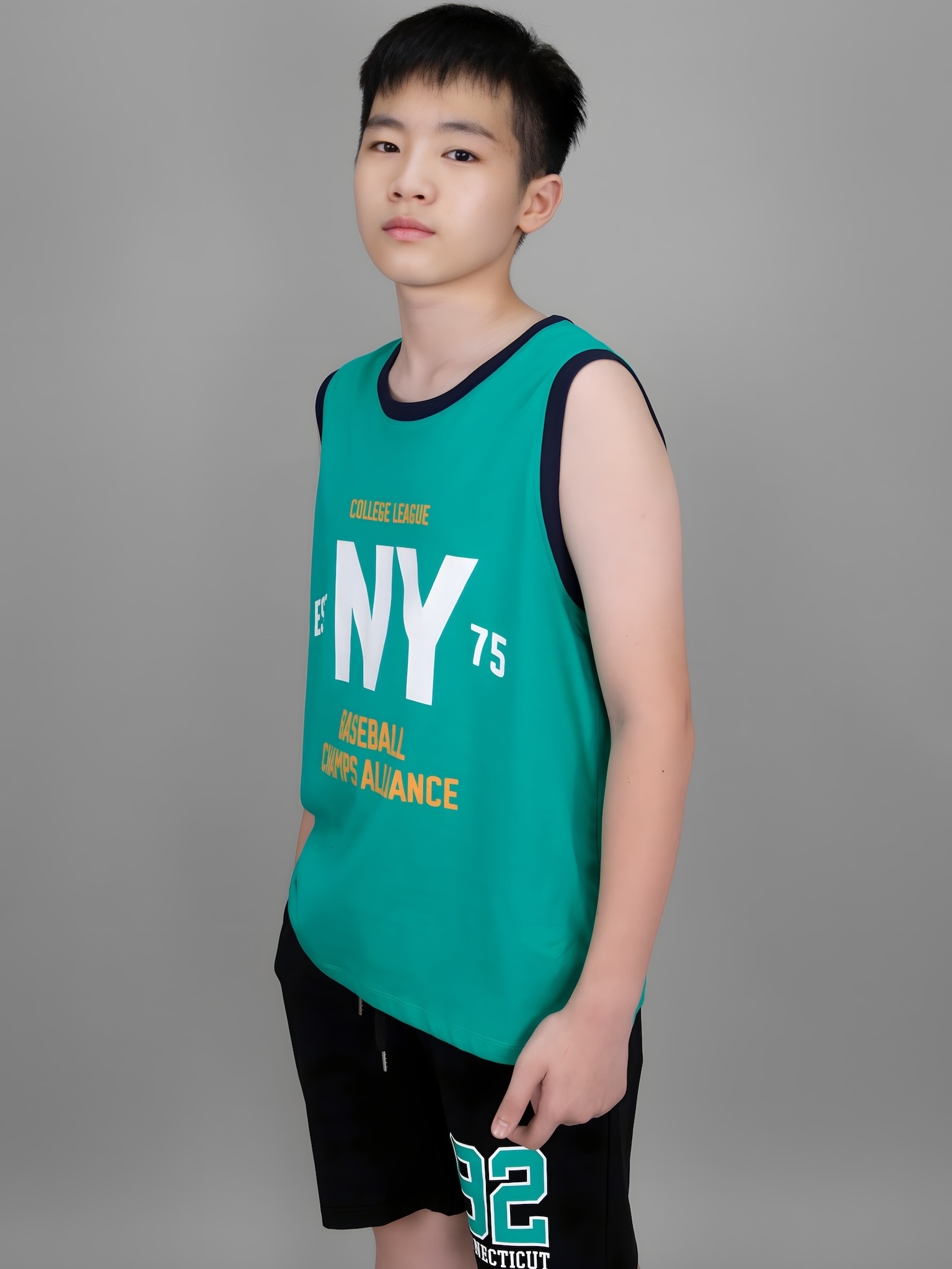 Áo 3 lỗ xanh lá in chữ NY_thumbnail_0