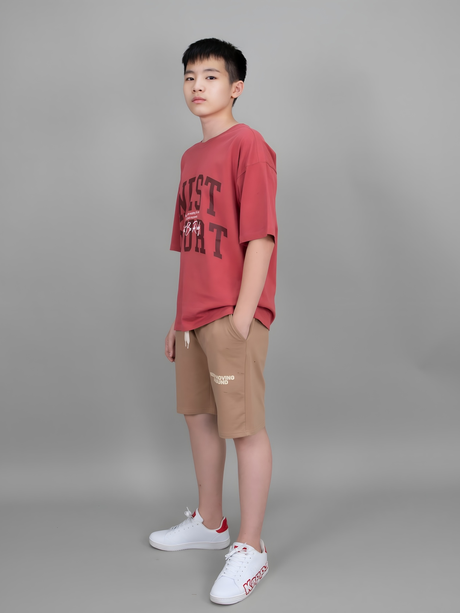 Áo phông dáng rộng đỏ mận_thumbnail_2