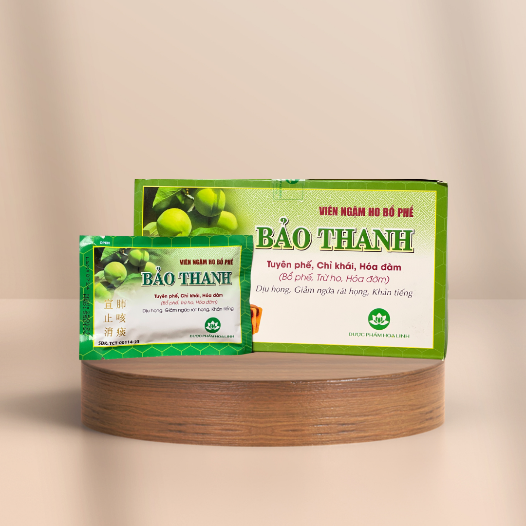 VIÊN NGẬM HO BỔ PHẾ BẢO THANH có đường