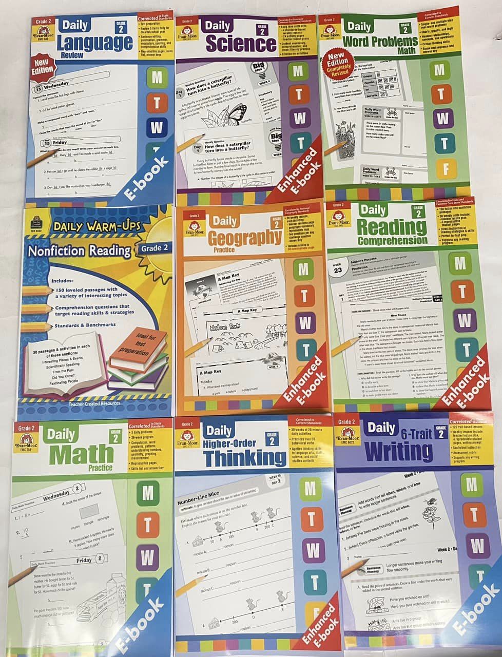 Bộ 9 cuốn sách Daily Evan Moor grade 2