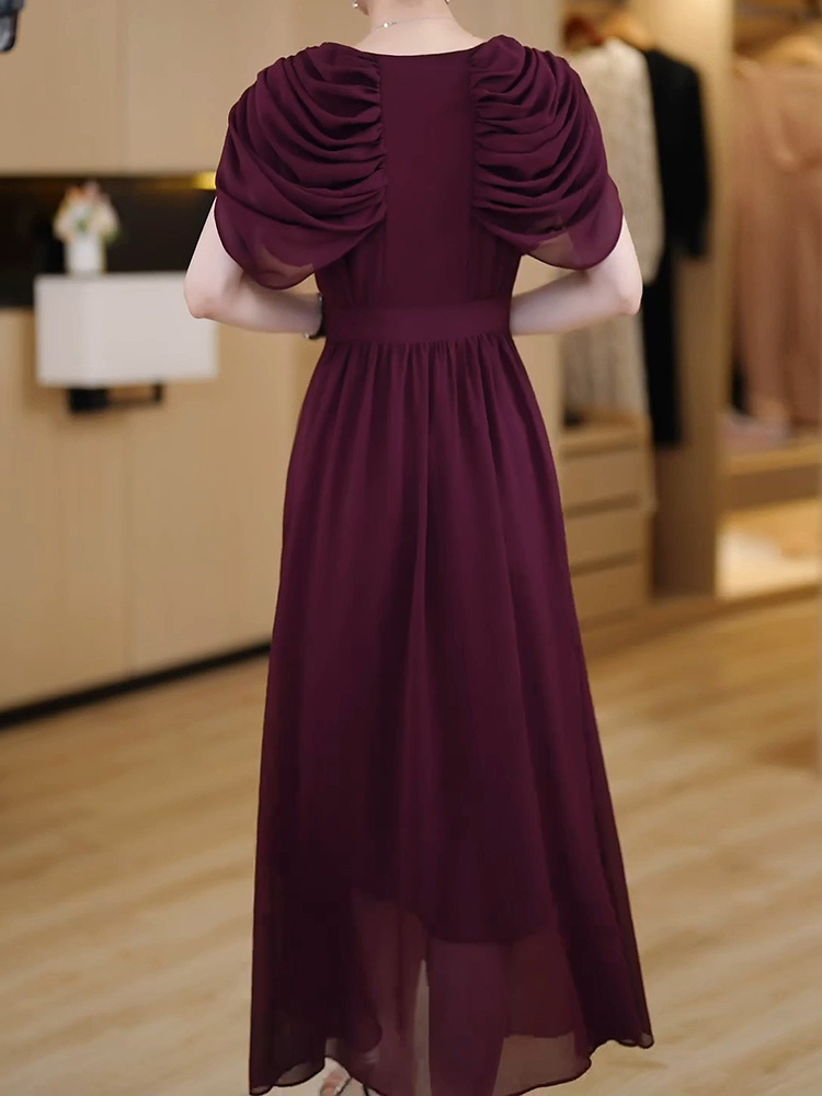 14699-Đầm voan dự tiệc cao cấp phối tay xếp ly che khuyết điểm (voan, lót thun) 14699_thumbnail_3