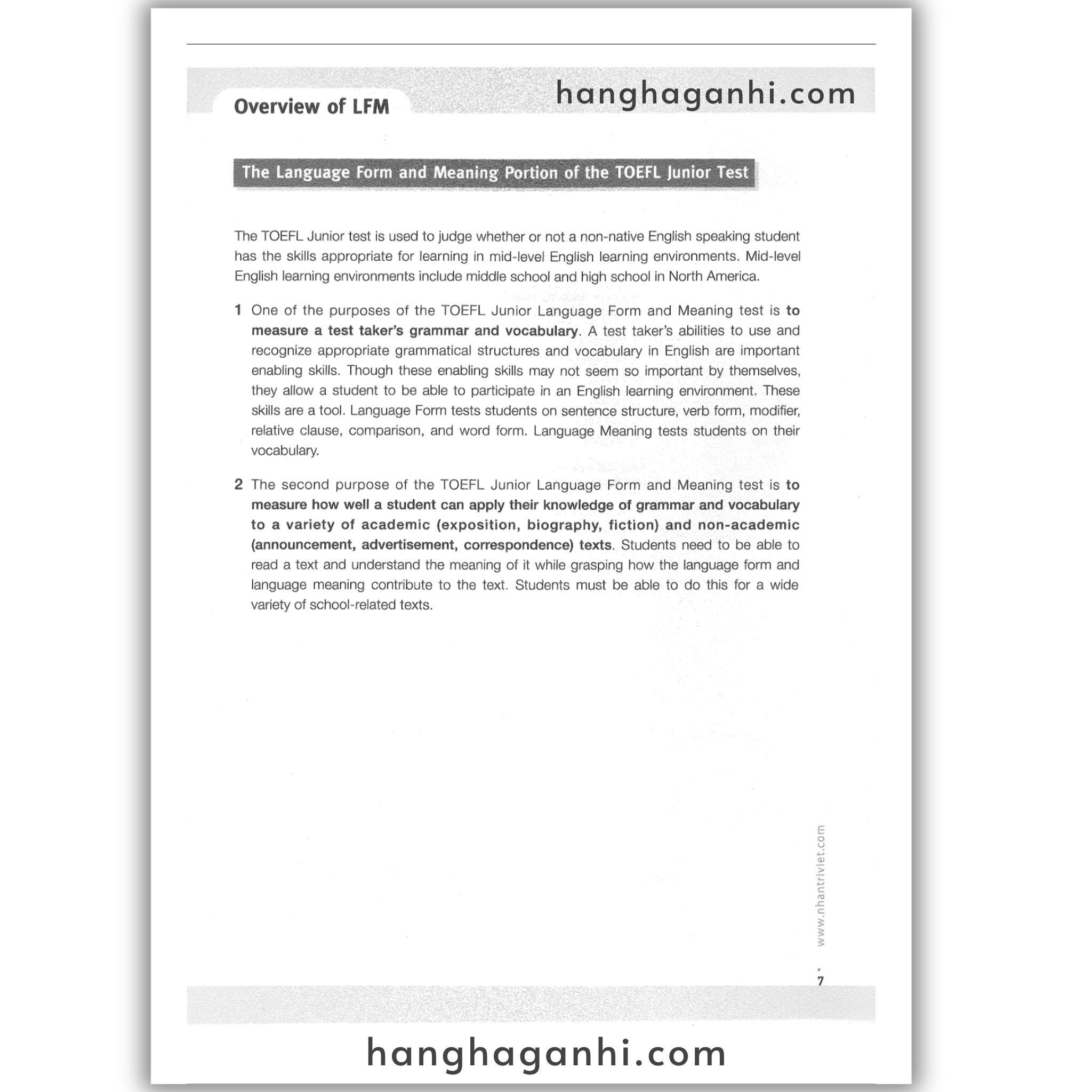 [Sách] Master TOEFL Junior Basic: Language Form & Meaning_thumbnail_3