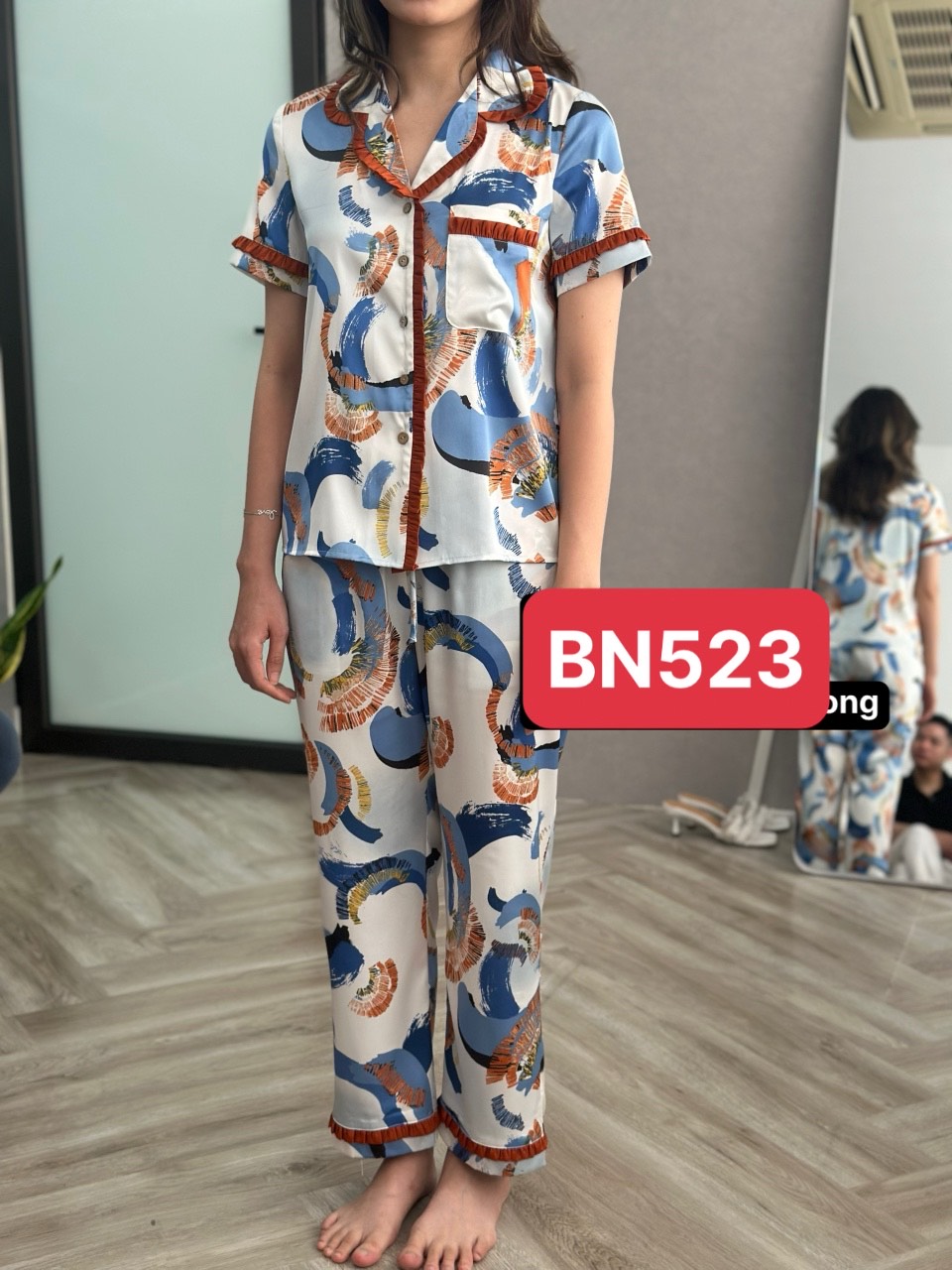 Bộ ngủ áo cộc tay, quần dài BN12_thumbnail_5