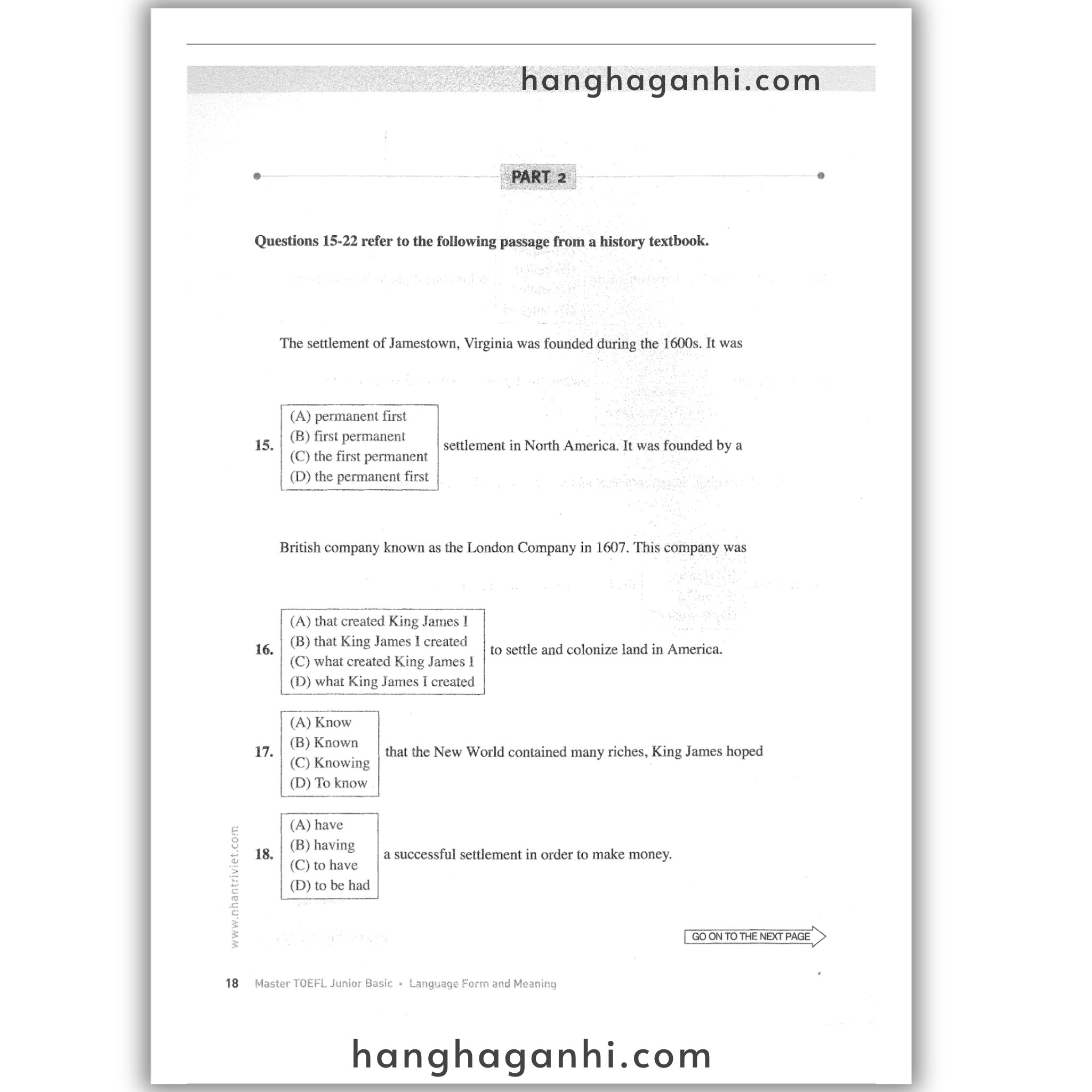 [Sách] Master TOEFL Junior Basic: Language Form & Meaning_thumbnail_10